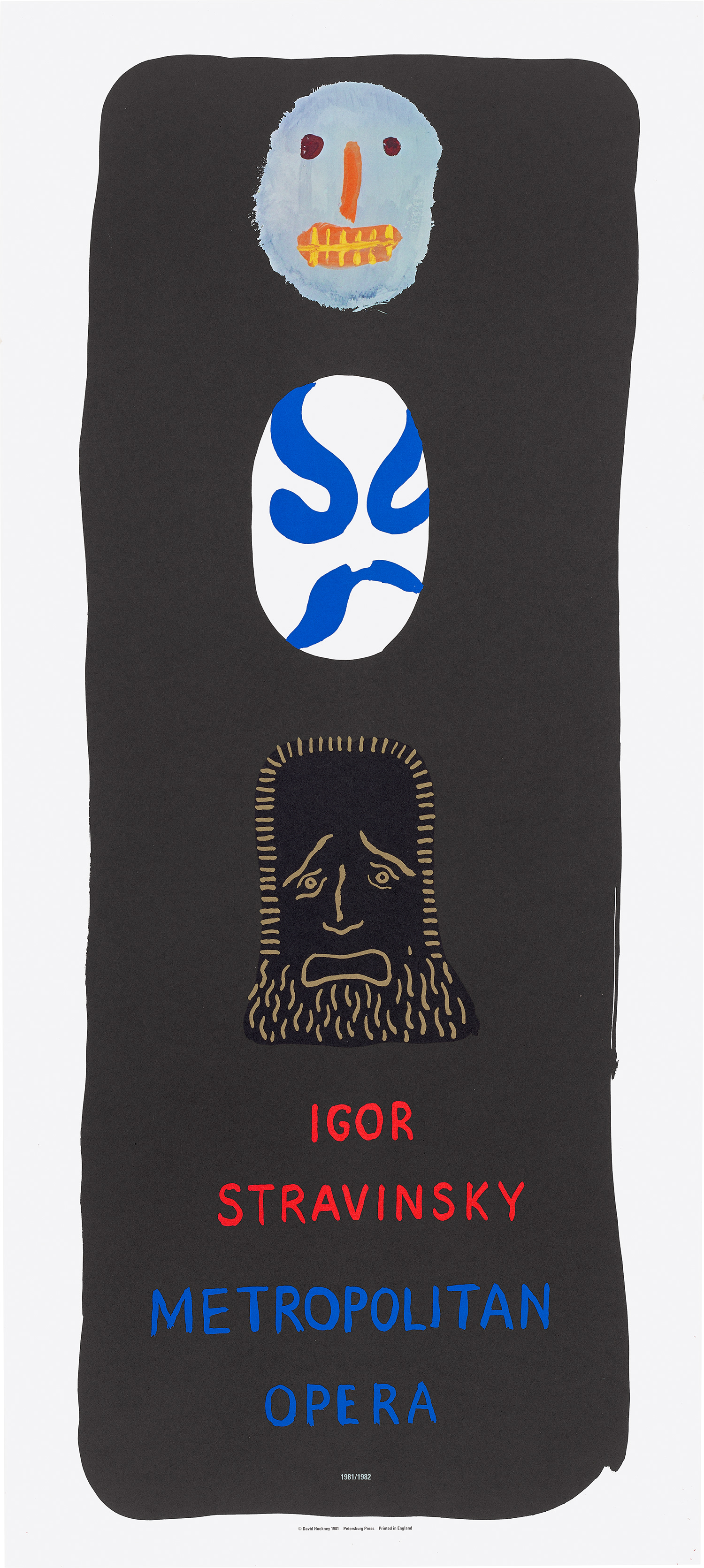 David Hockney — Igor Stravinsky: Metropolitan Opera (B. 104)