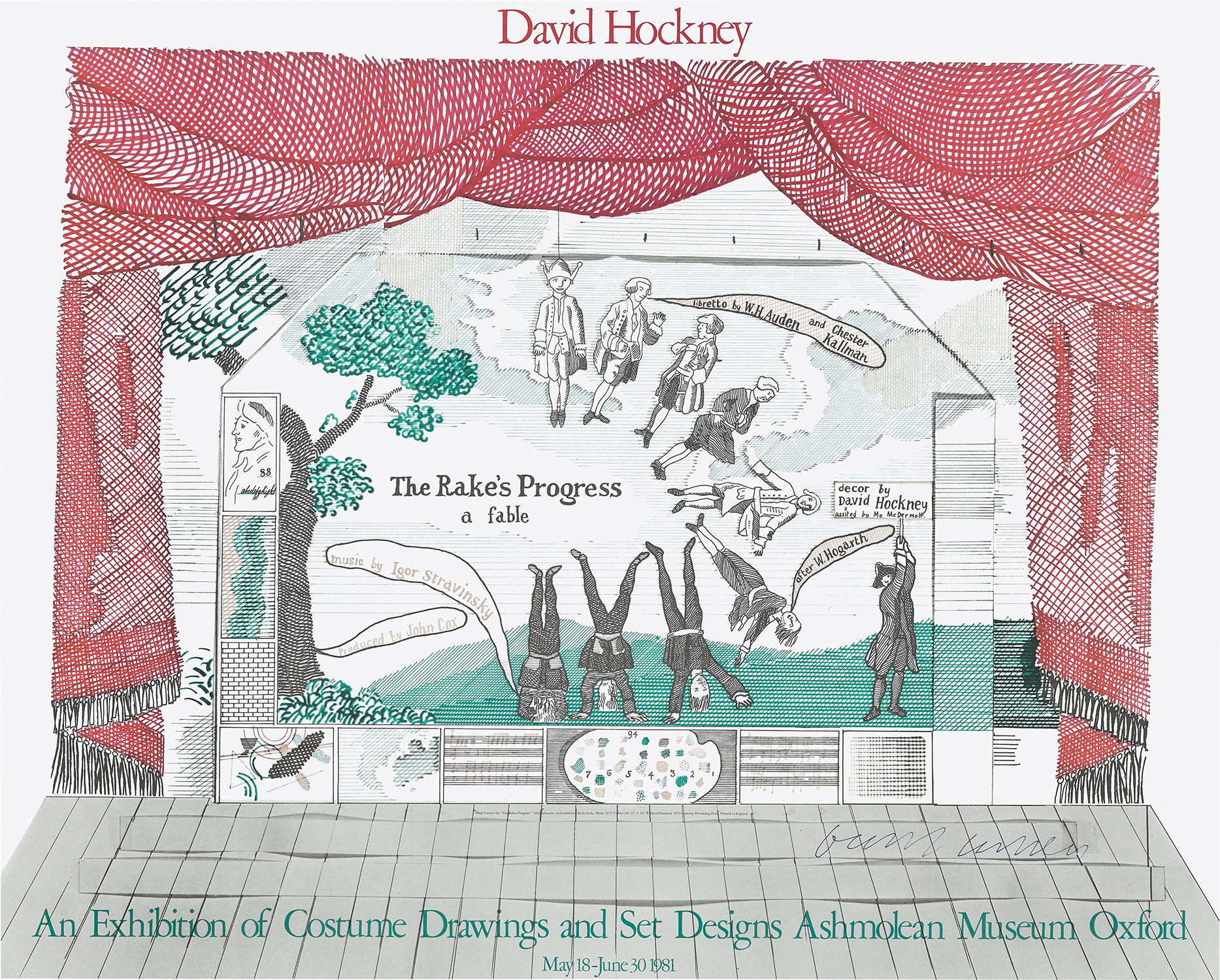 David Hockney — The Rake's Progress (Ashmolean) (B. 67)