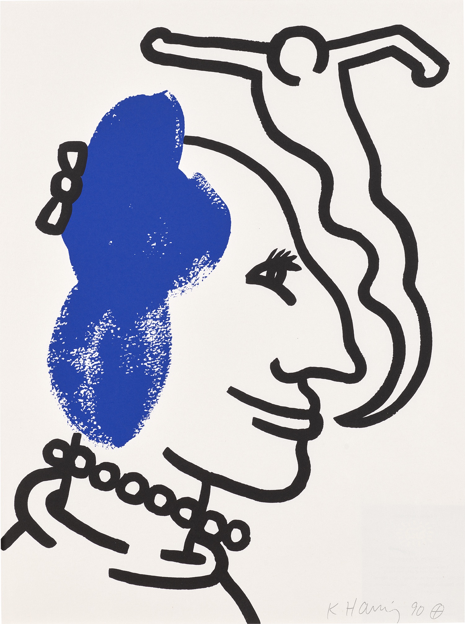 Keith Haring — The Story of Red and Blue: number 6 (L. p. 130)