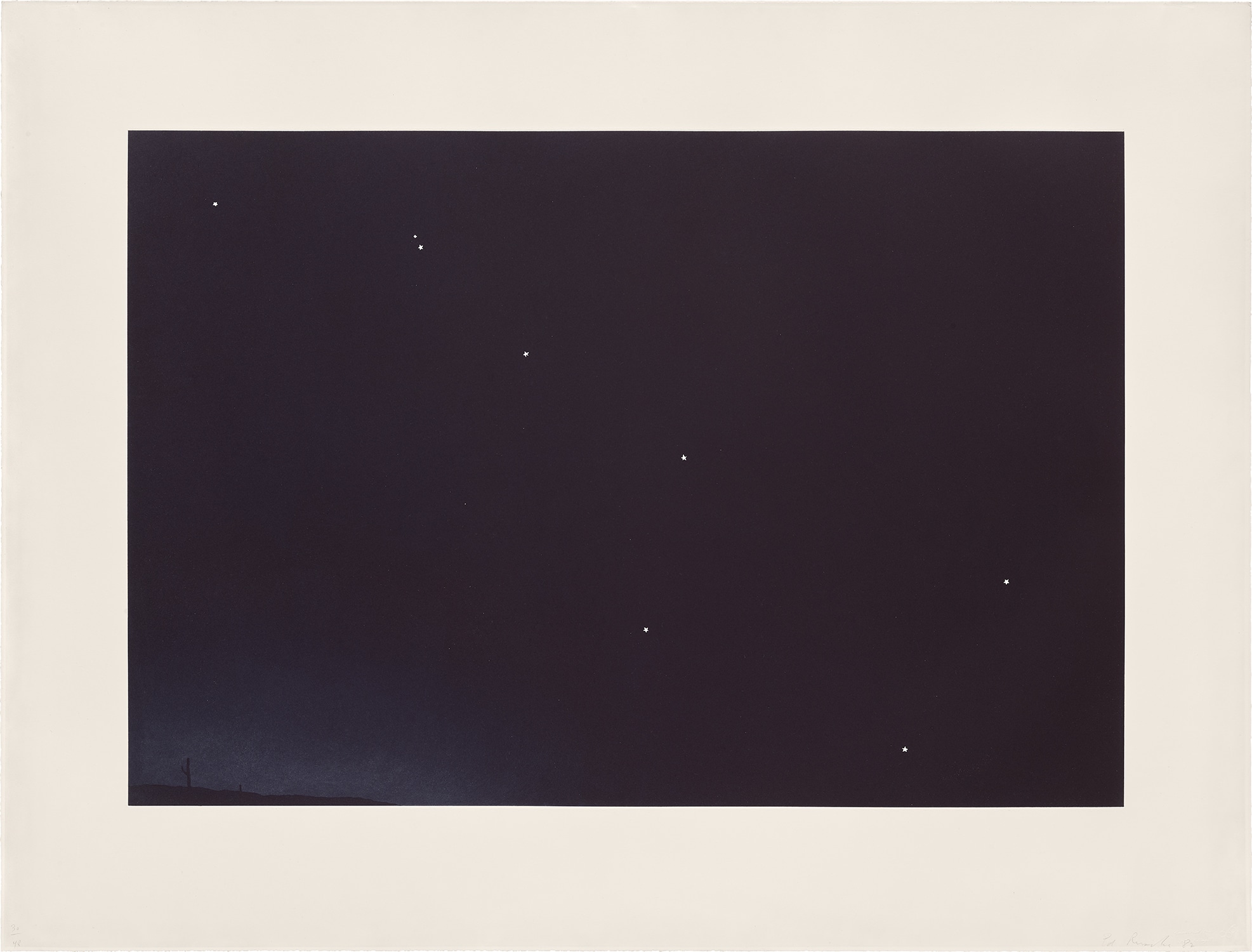 Ed Ruscha — Big Dipper Over Desert (E. 131)