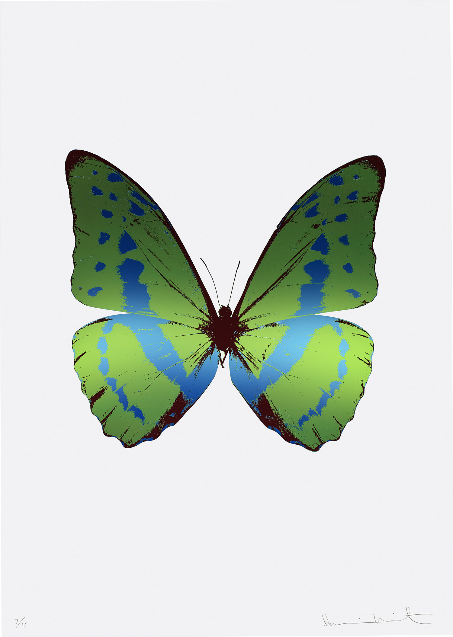 Damien Hirst — The Souls III - Leaf Green/Frost Blue/Burgundy