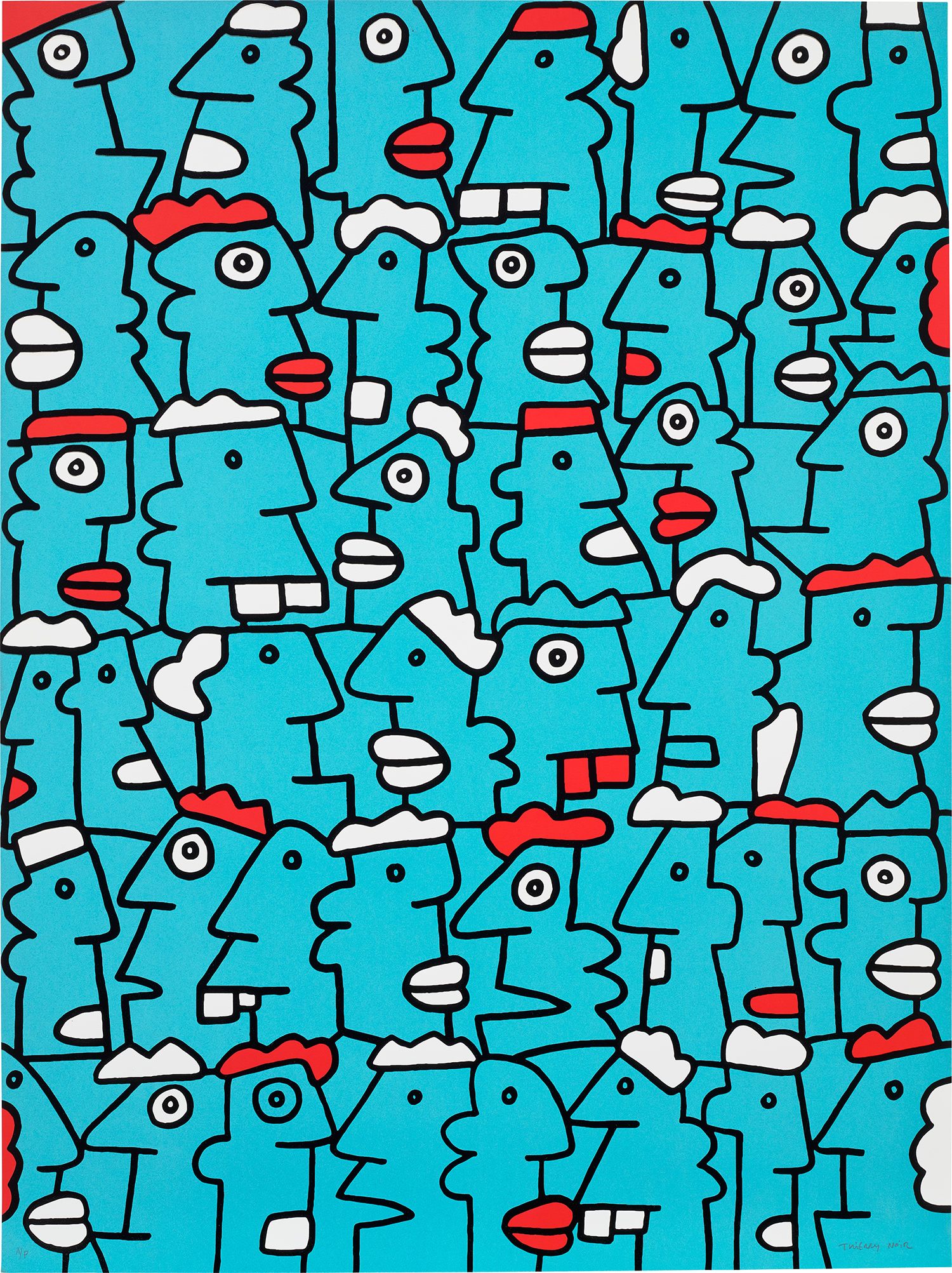 Thierry Noir — Fast Form Manifest (Teal)