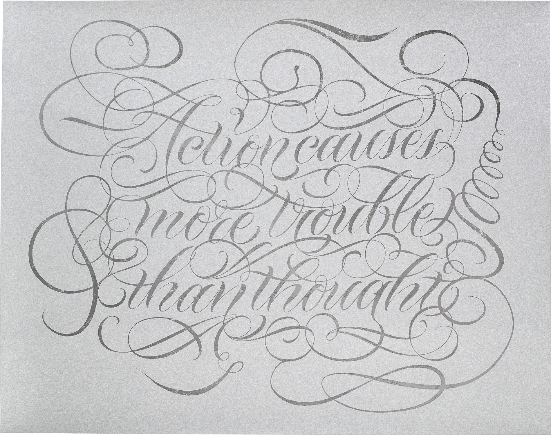 Jenny Holzer — MORE TROUBLE THAN THOUGHT, from Tate Modern 21 Years Portfolio