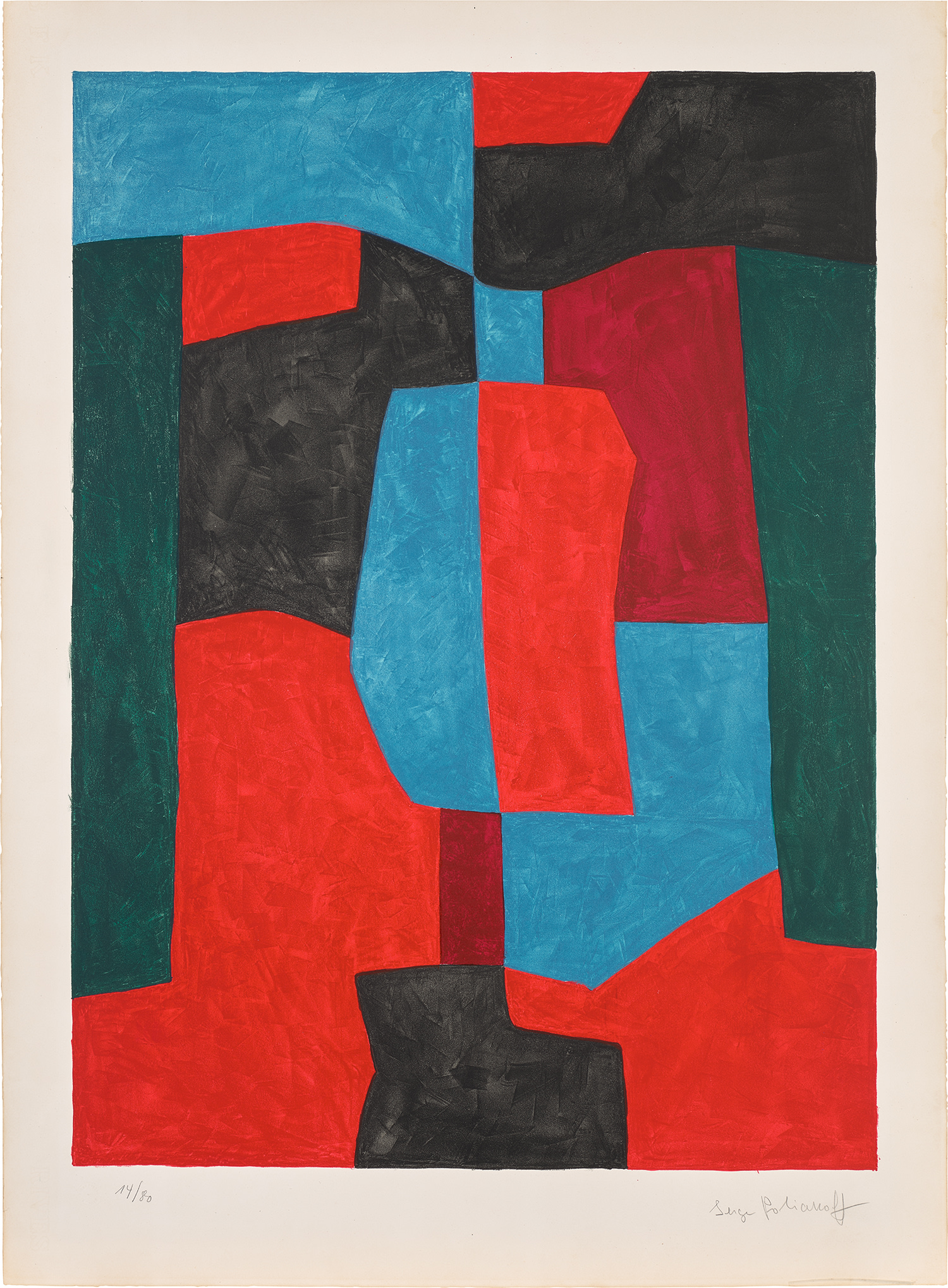 Composition rouge, verte et bleue (Red, Green and Blue Composition) (R. 76)