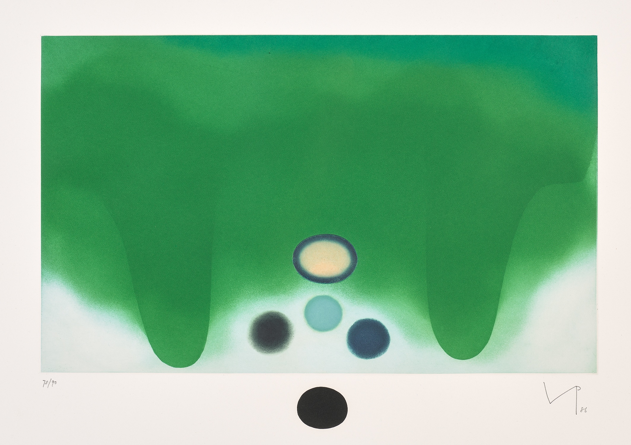 Victor Pasmore — Green Darkness (L. G44)