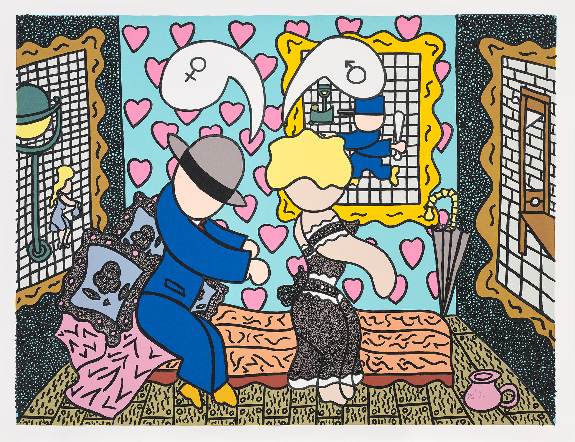 William Copley — Man and Woman