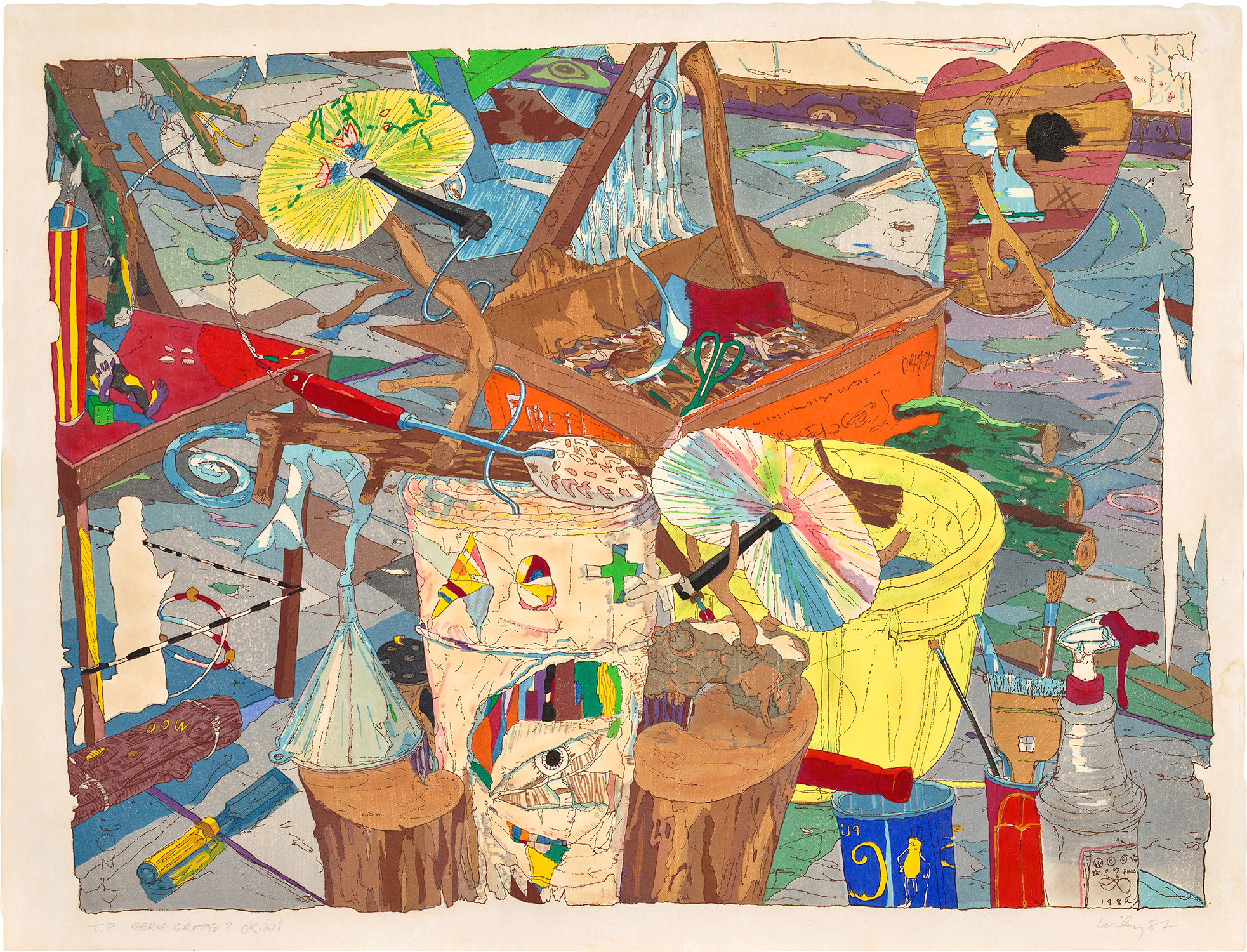 William T. Wiley — Eerie Grotto? Okini