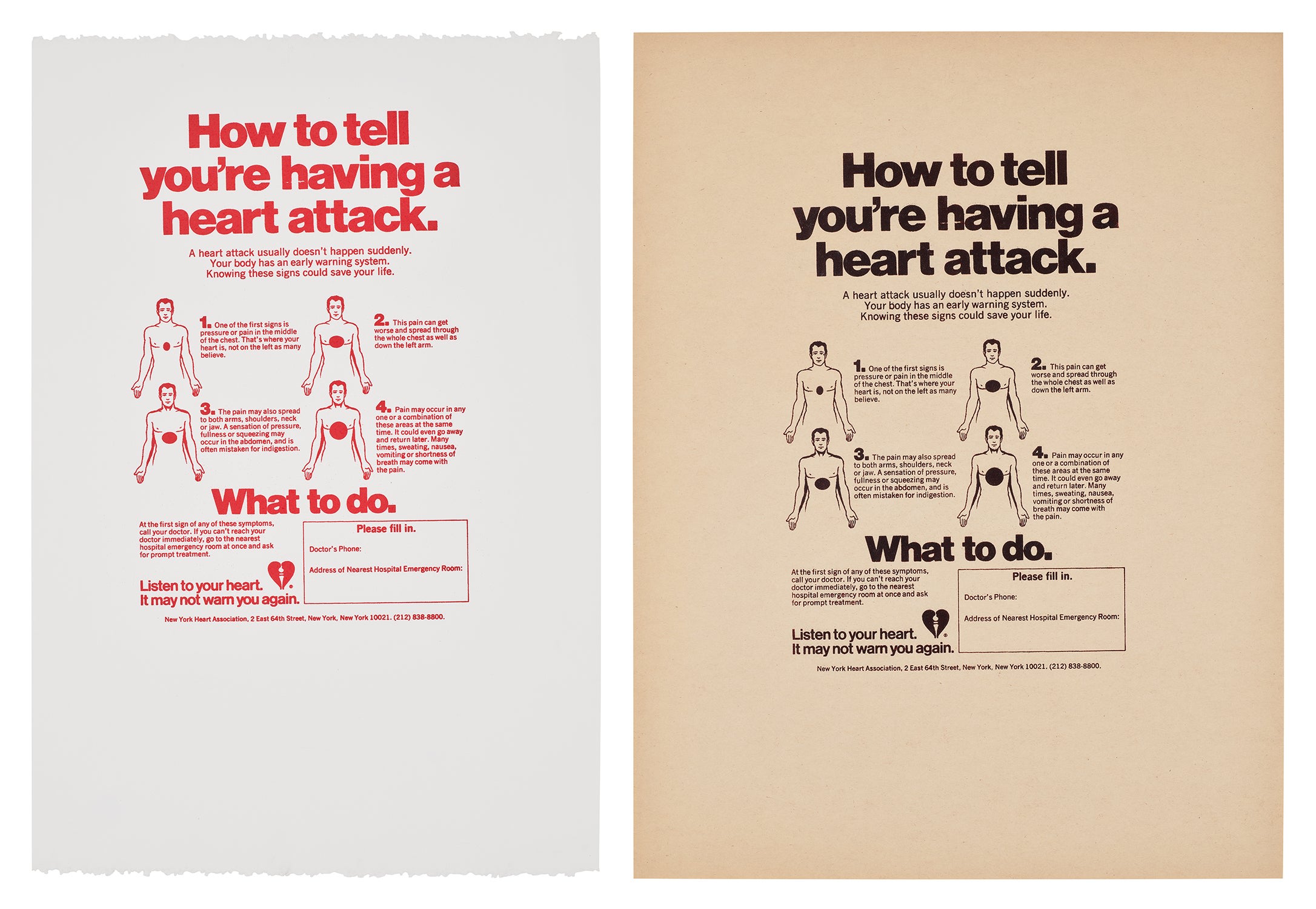 Andy Warhol — How to Tell You're Having a Heart Attack (F. & S. IIIA.54)