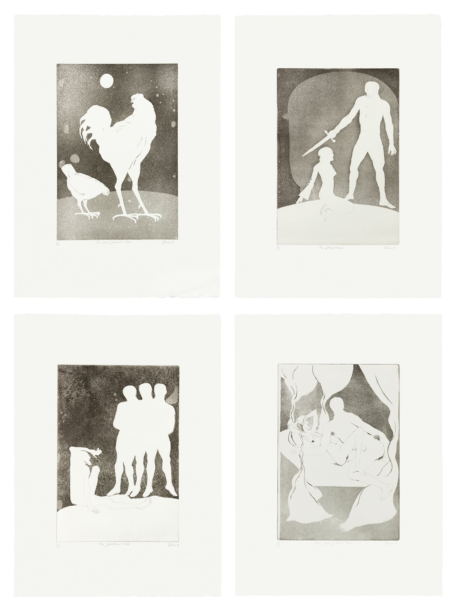 The Canterbury Tales I: three plates; and The Canterbury Tales II: thirteen plates