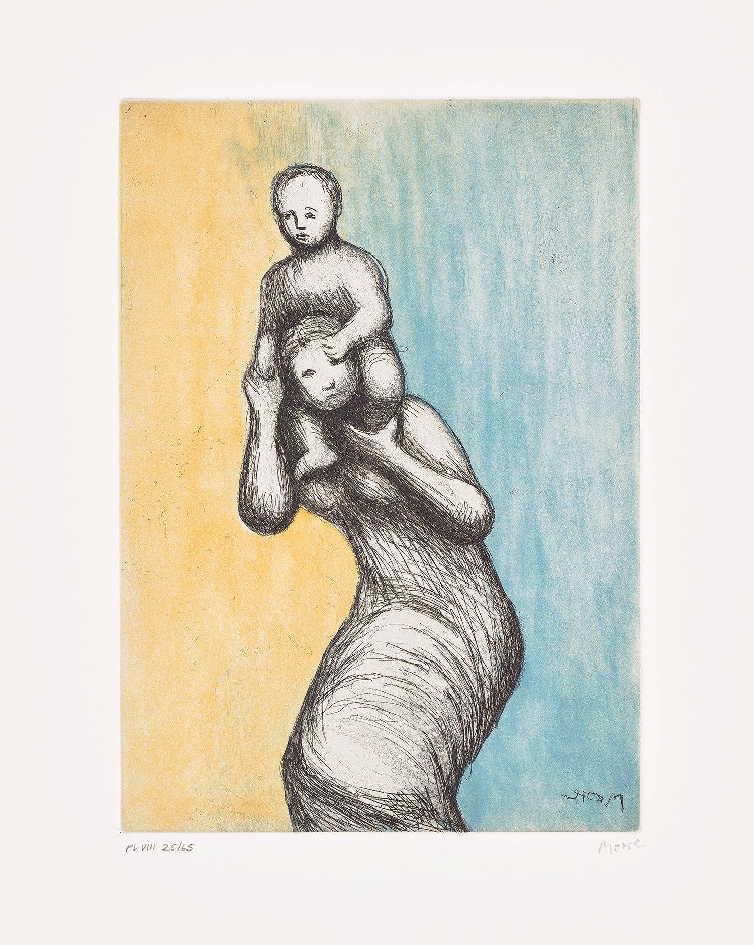 Henry Moore — Mother and Child VIII, from Mother and Child (C. 678)