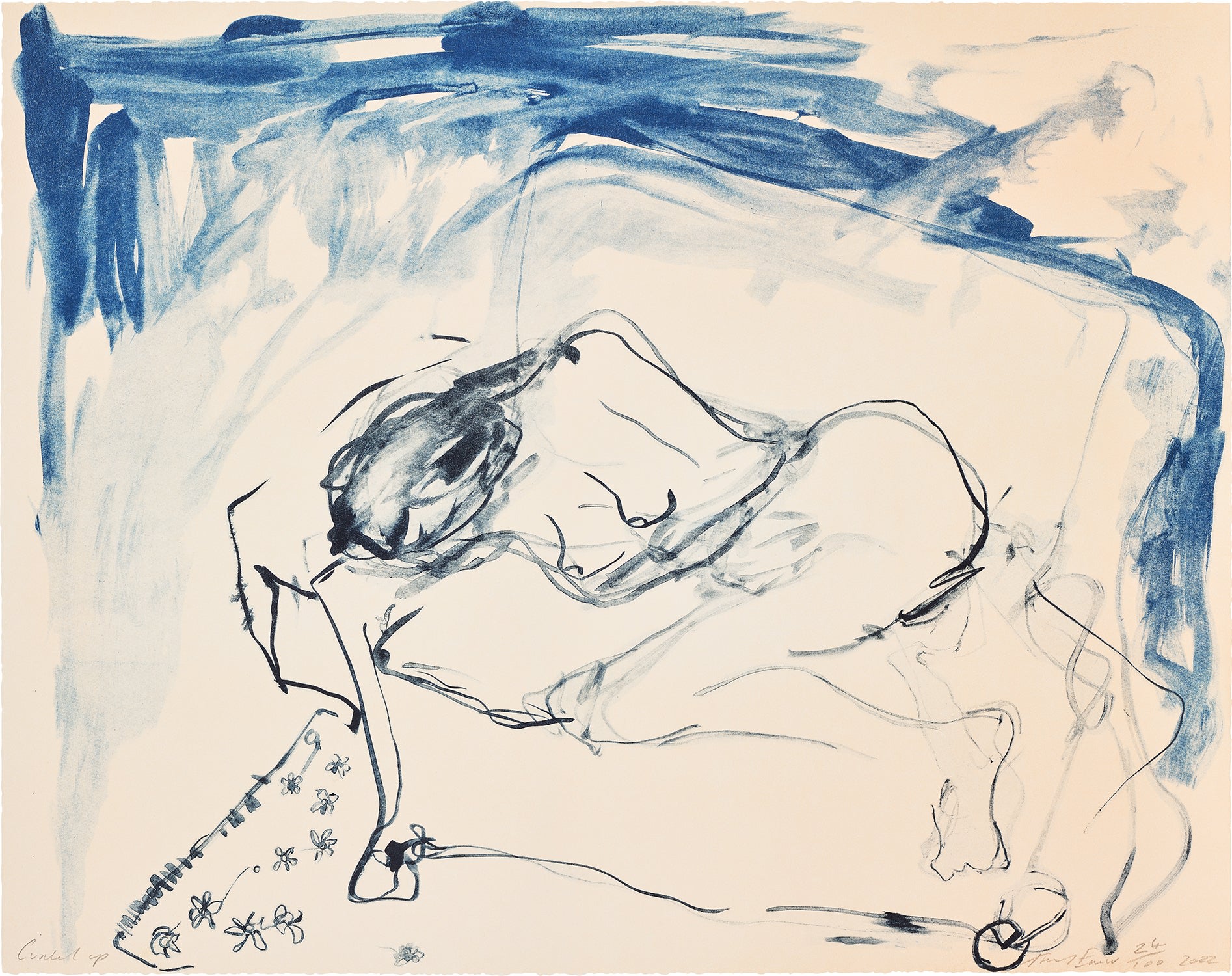 Tracey Emin — Curled Up, from Greenpeace 50 Years Print Portfolio