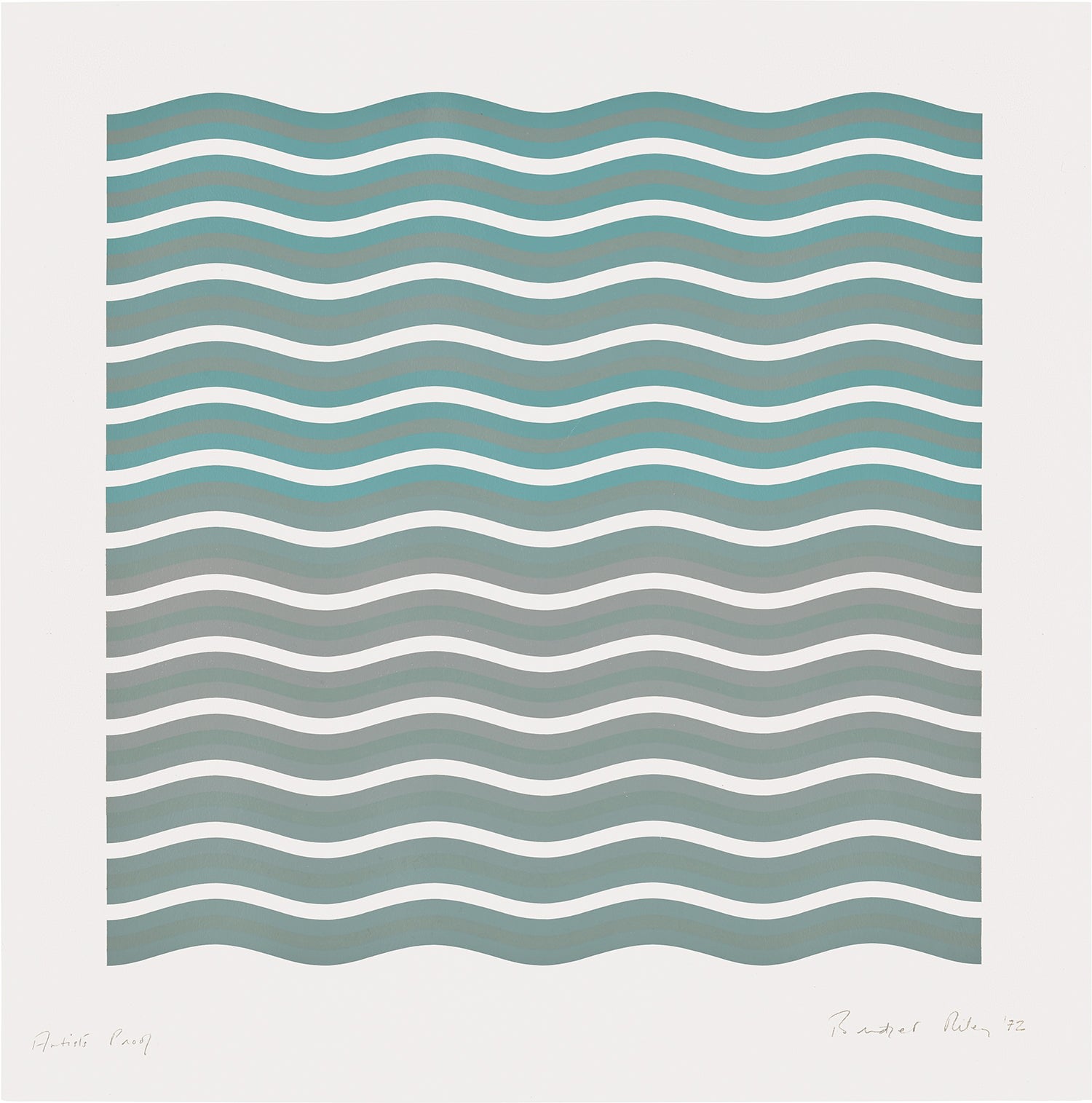 Bridget Riley — Coloured Greys (2) (S. 17, T. & G. 18)