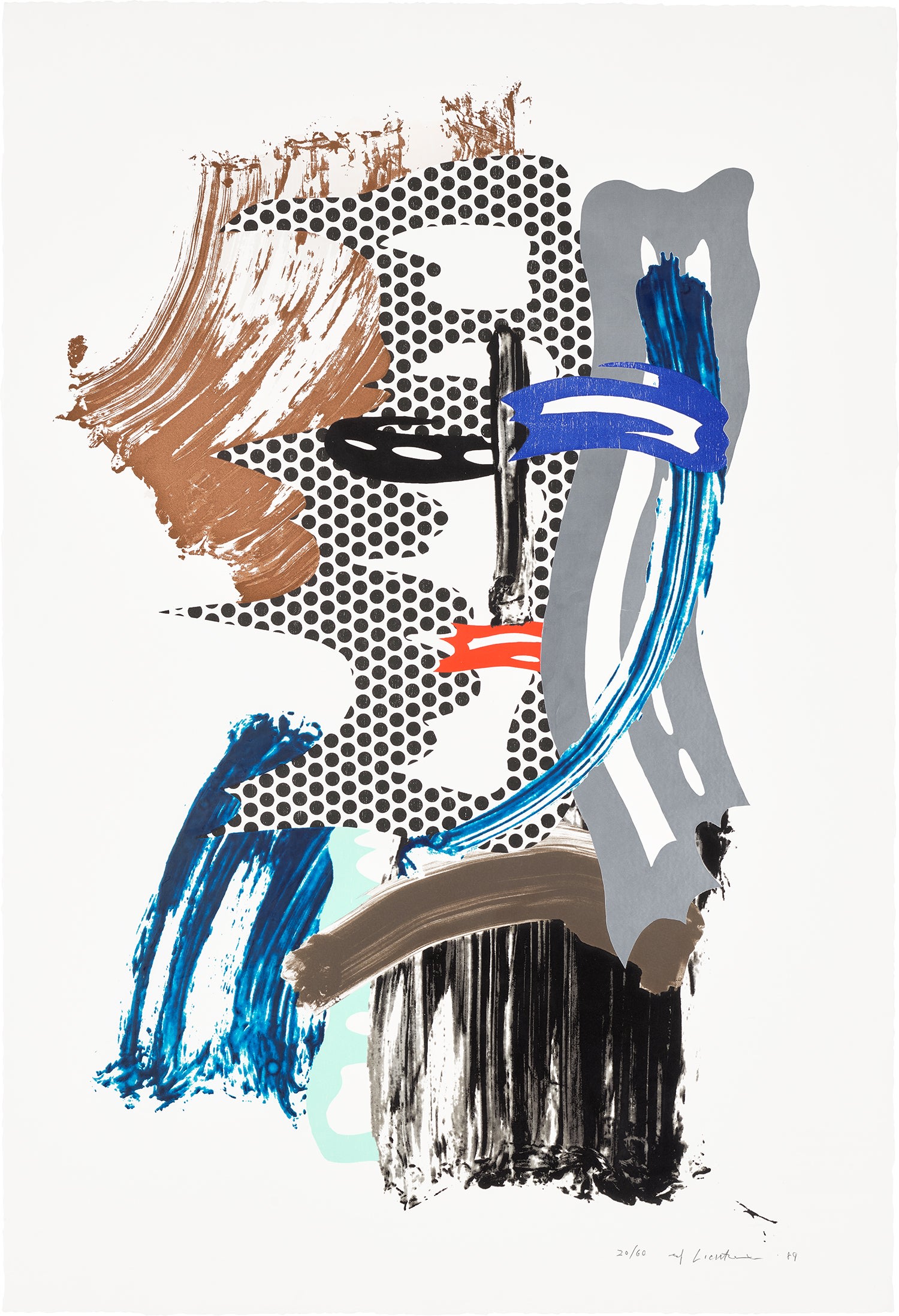 Roy Lichtenstein — The Mask, from Brushstroke Figures Series (C. 227)