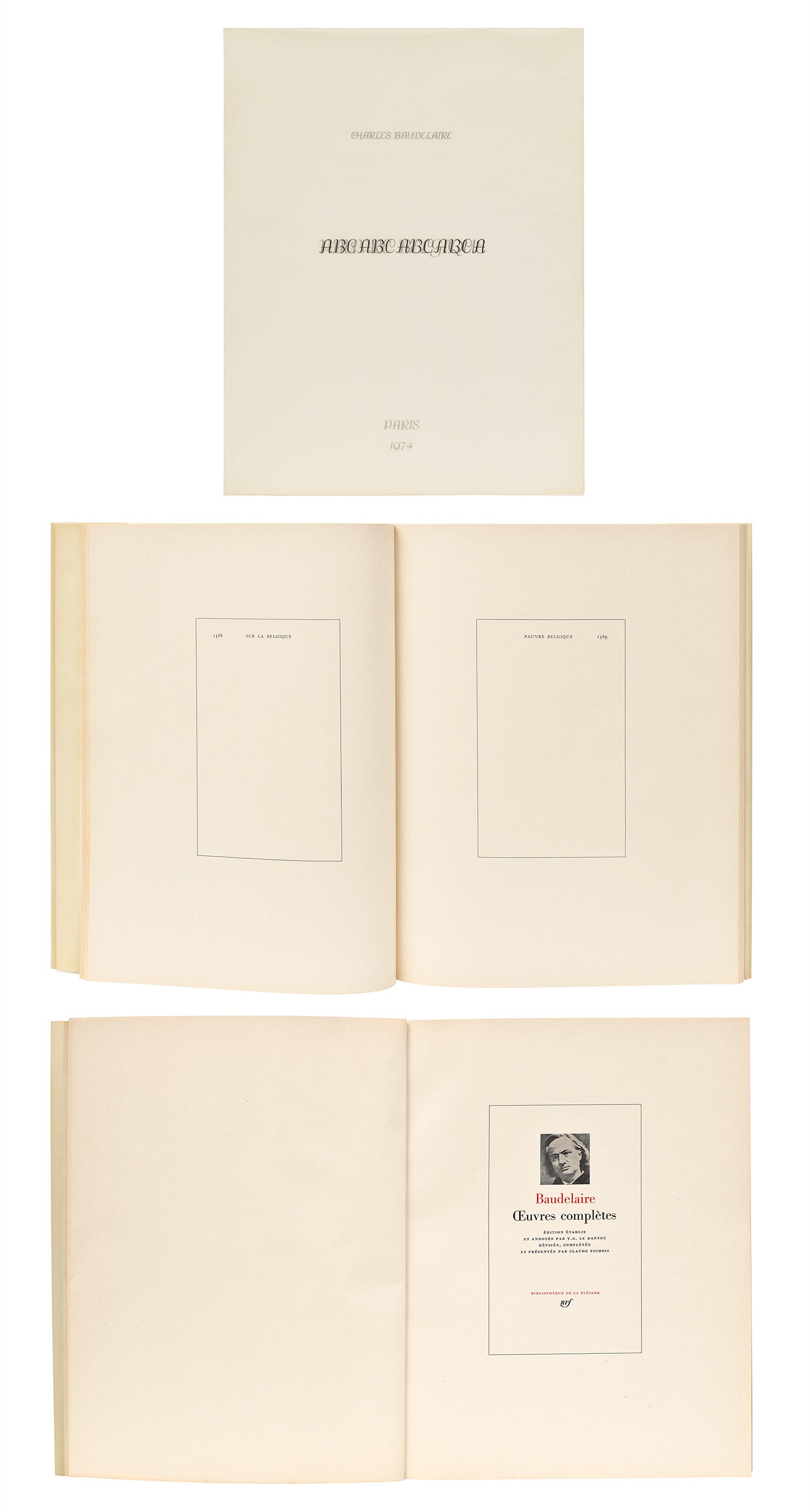 Marcel Broodthaers — Charles Baudelaire. Pauvre Belgique (Charles Baudelaire. Poor Belgium) (V. 43)