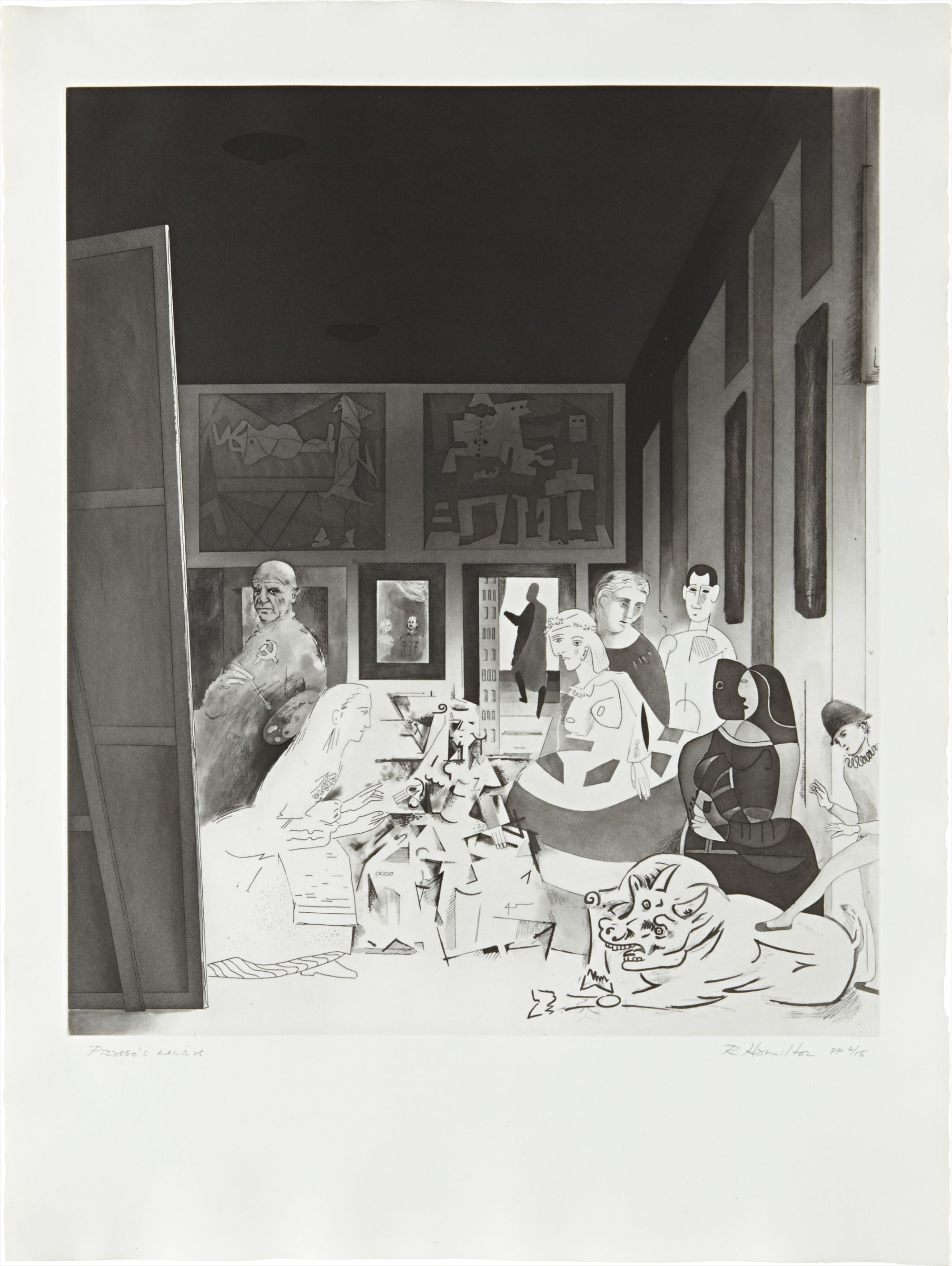 Richard Hamilton — Picasso's Meninas from Hommage à Picasso