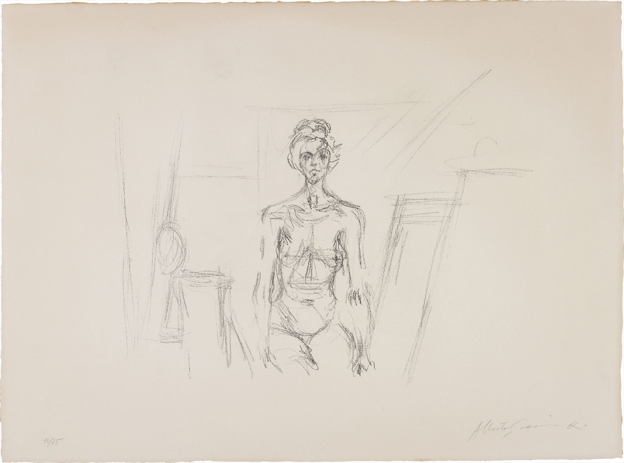Alberto Giacometti — Nu assis