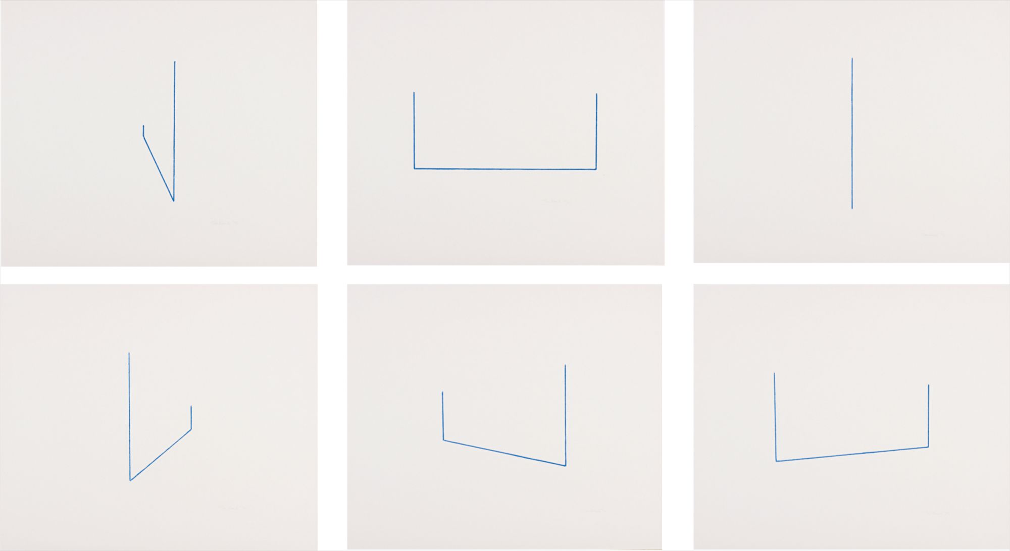Fred Sandback — Six Lithographs