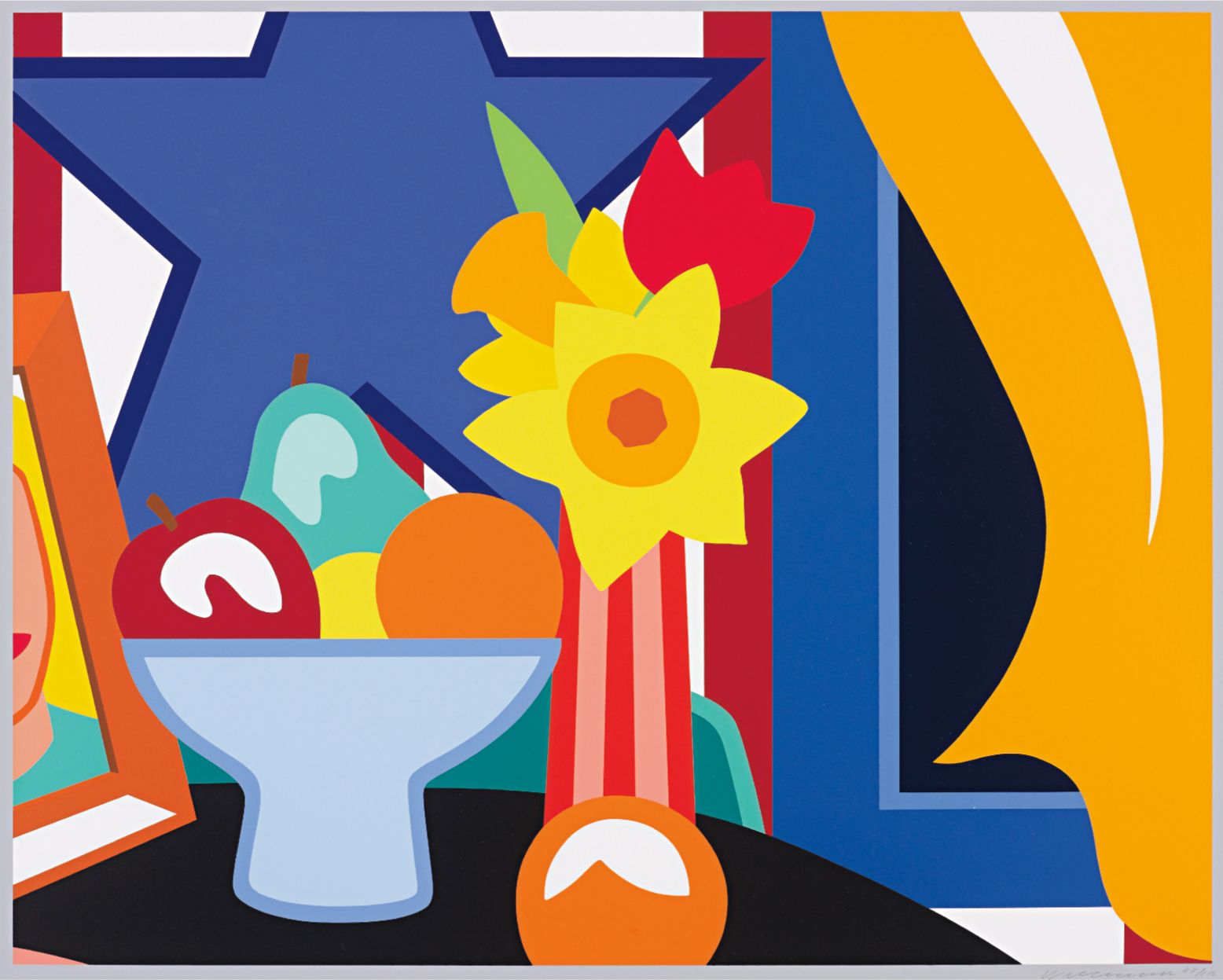 Tom Wesselmann — Still-Life with Blowing Curtain (Yellow)
