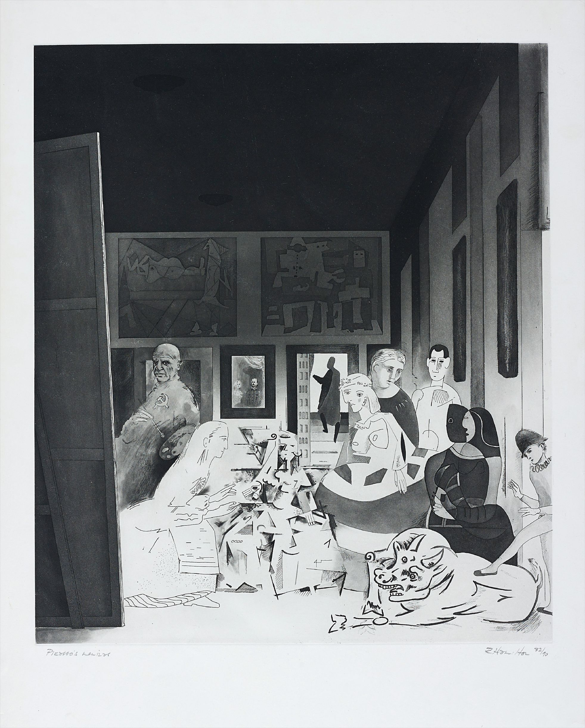 Richard Hamilton — Picasso's Meninas, from Hommage à Picasso