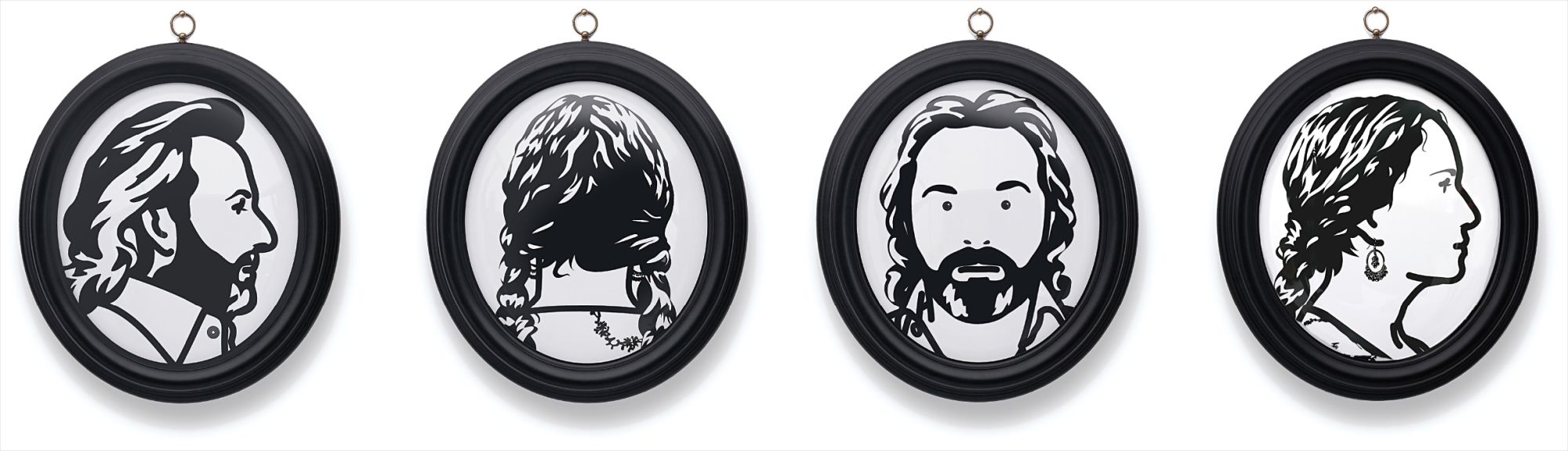 Julian Opie — Luc and Ludivine Get Married (11); and Luc and Ludivine Get Married (13)