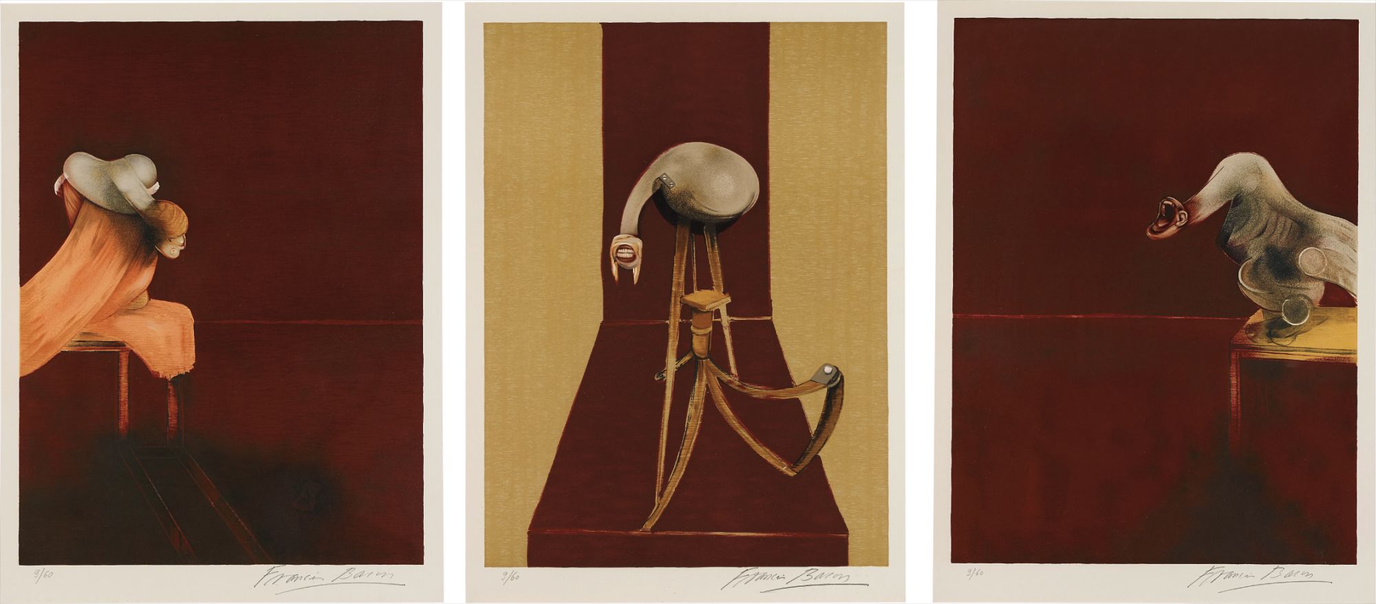 Deuxième version du triptyque 1944 (after, Second Version of the Triptych 1944)