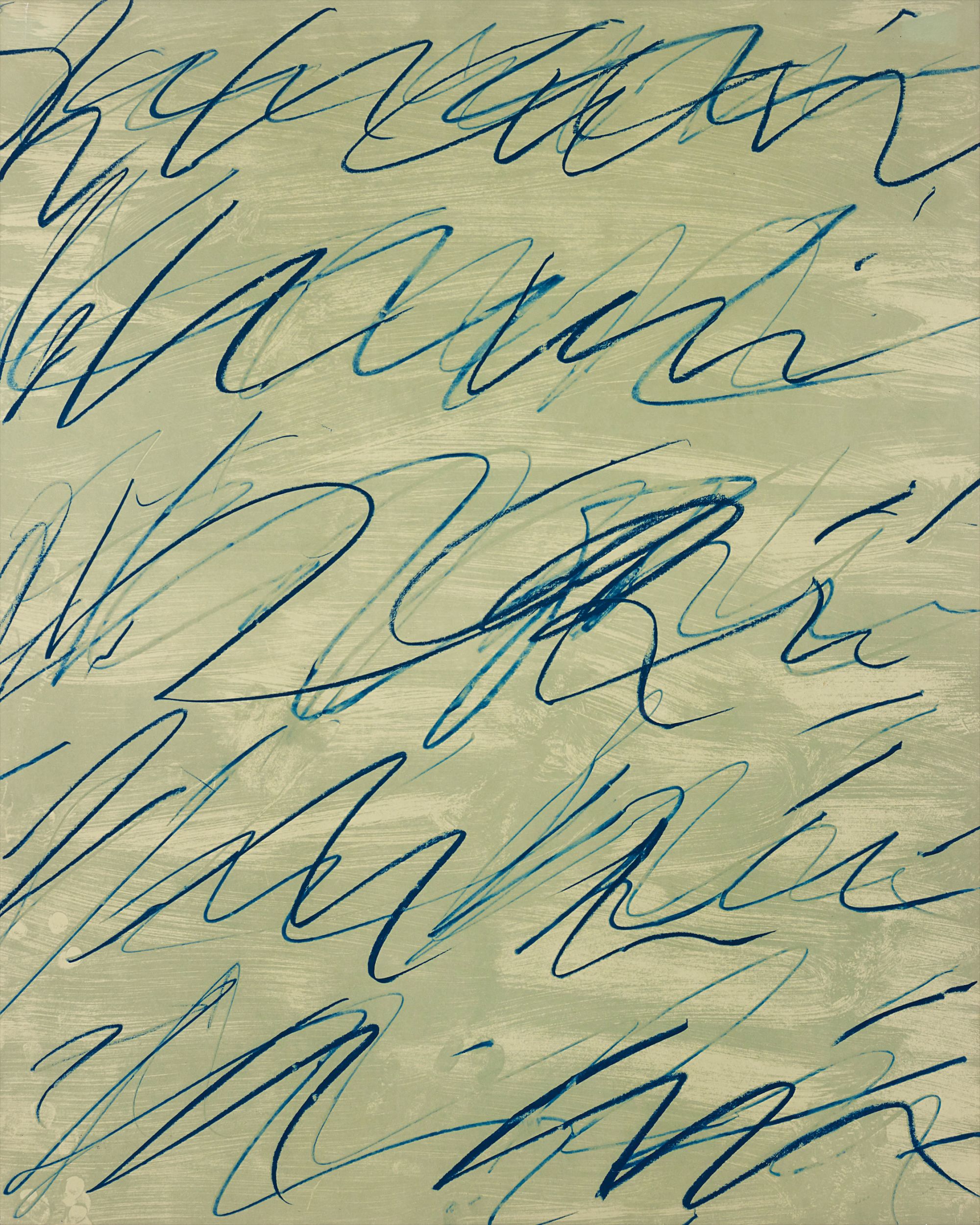 Cy Twombly — Roman Notes V, from Roman Notes