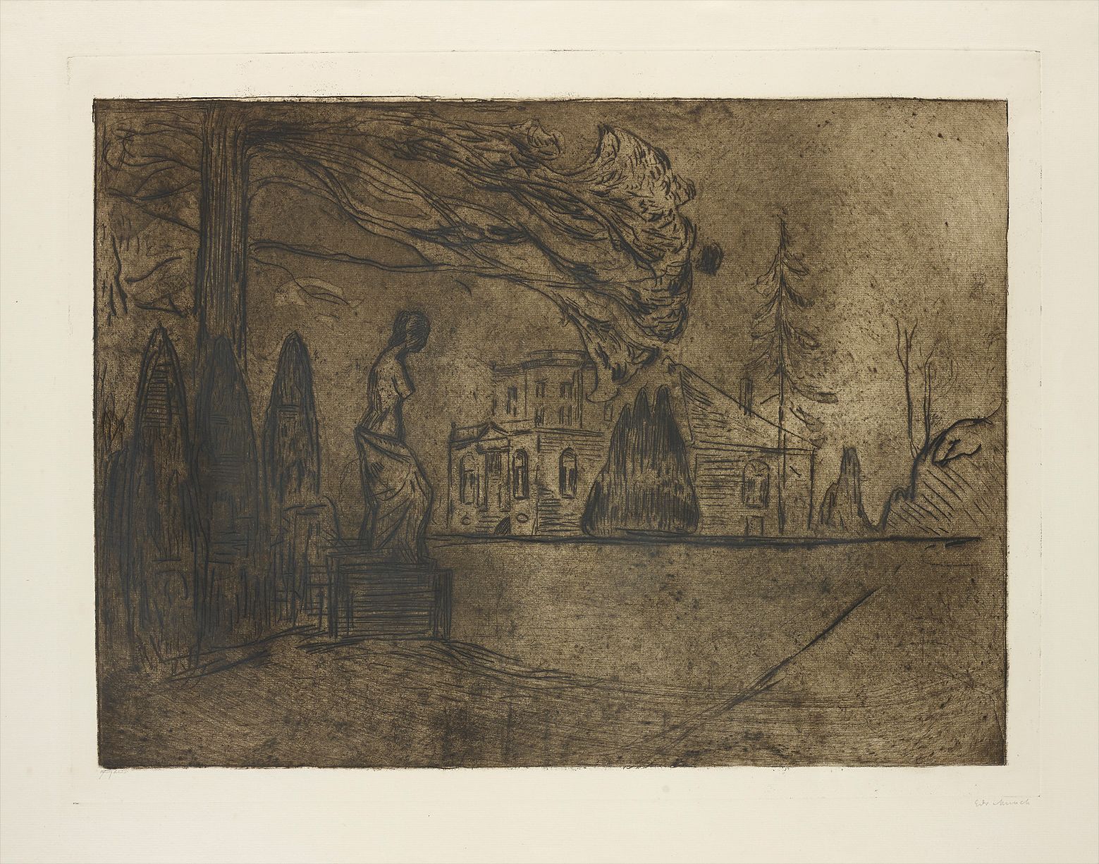 Edvard Munch — The Garden at Night, from Linde portfolio