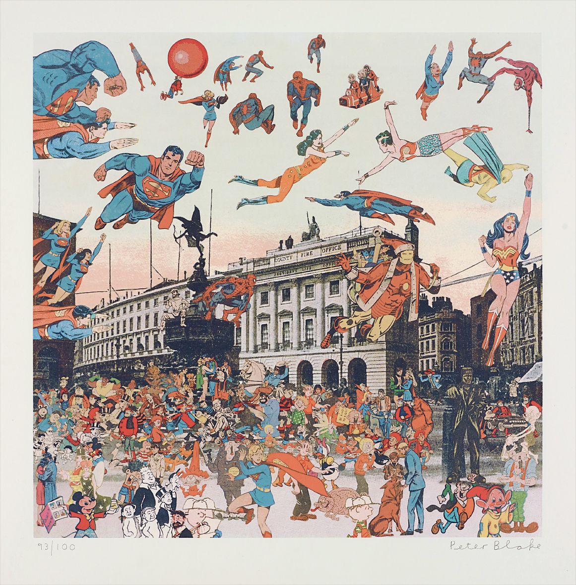Piccadilly Circus - The Convention of Comic Book Characters, from London Suite