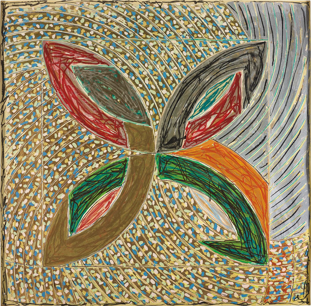 Frank Stella — Polar Co-ordinates VII, from Polar Co-ordinates for Ronnie Peterson