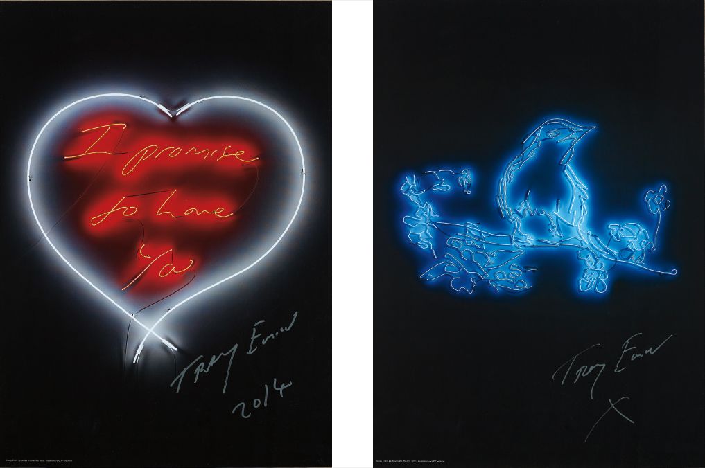 Tracey Emin — I Promise to Love You; and My Favourite Little Bird