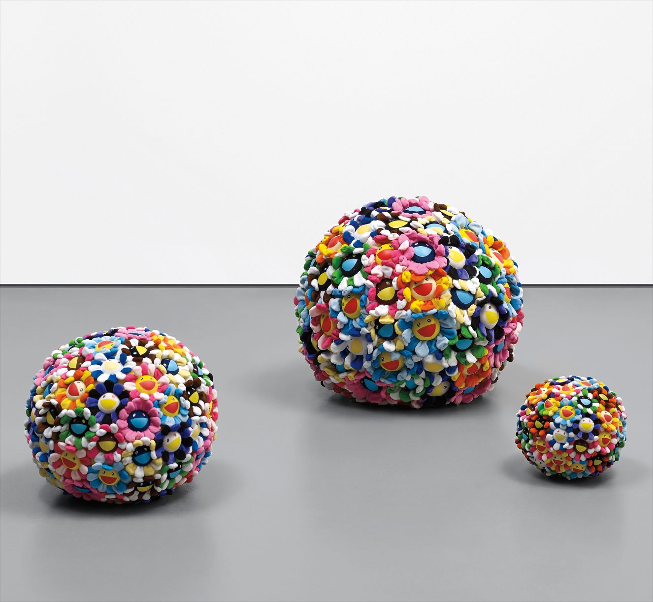 Takashi Murakami — Plush Flowerball (set of three)