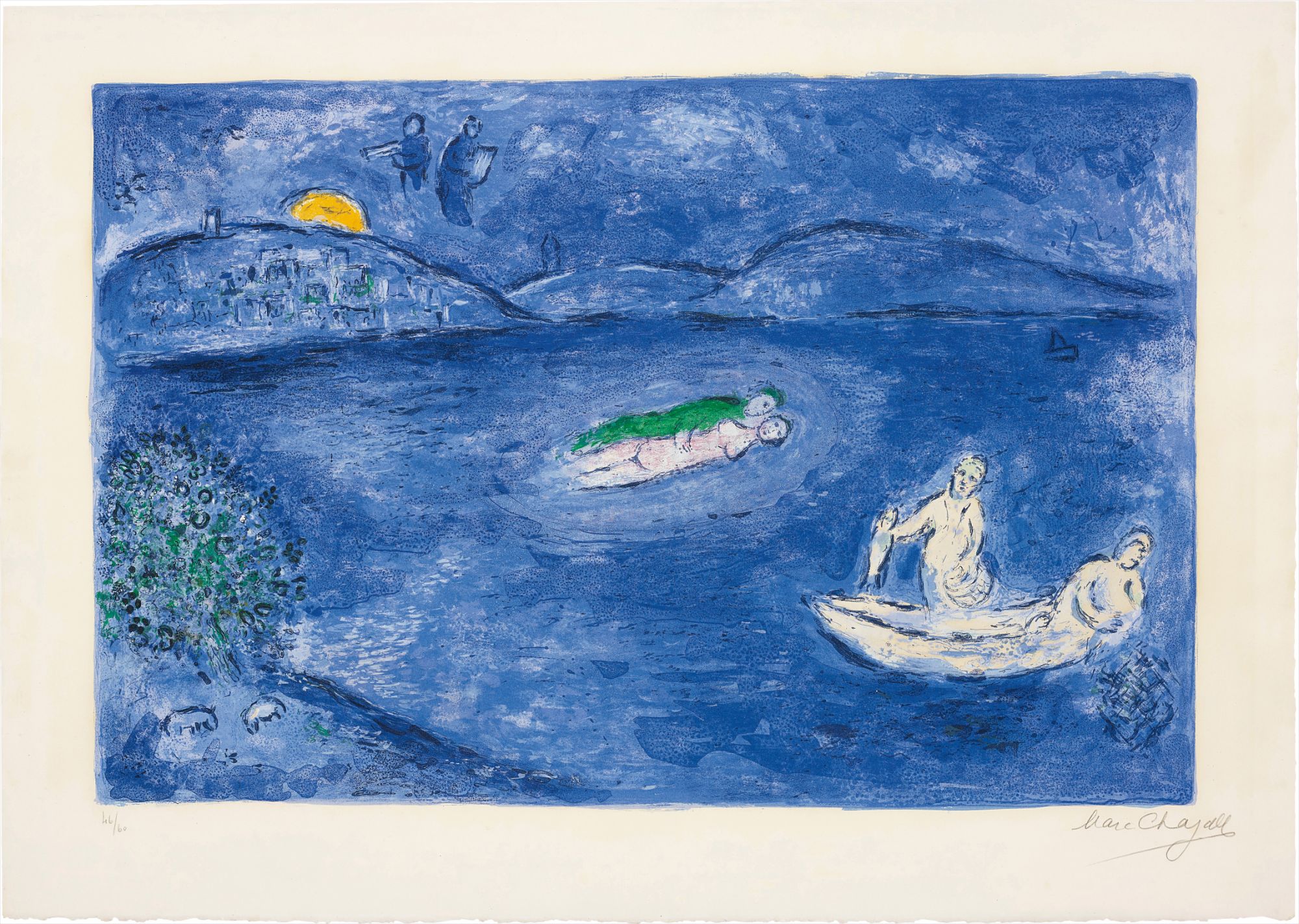 Marc Chagall — L'Echo (Echo), pl. 33 from Daphnis et Chloé