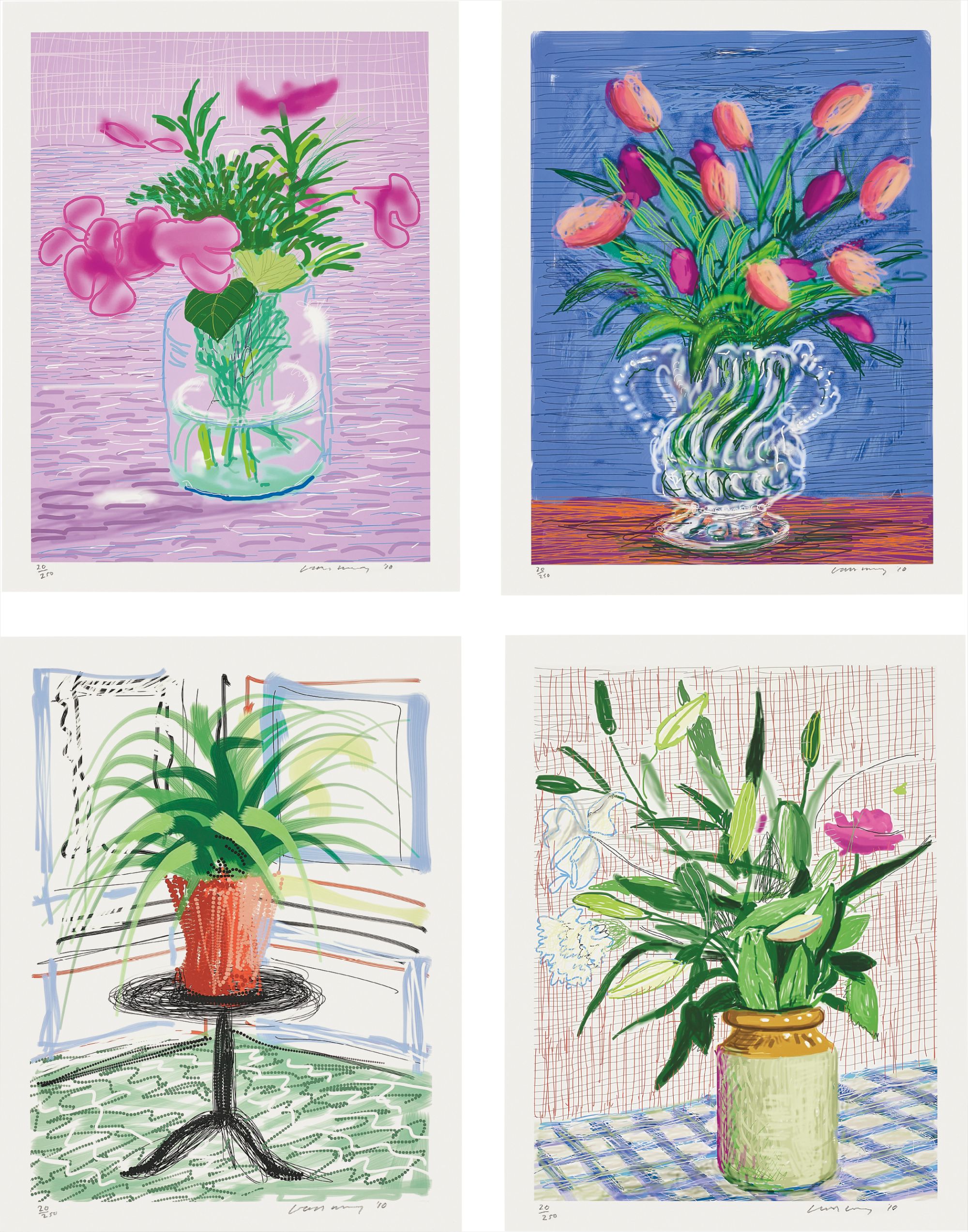 David Hockney — A Bigger Book: Art Editions A, B, C, and D