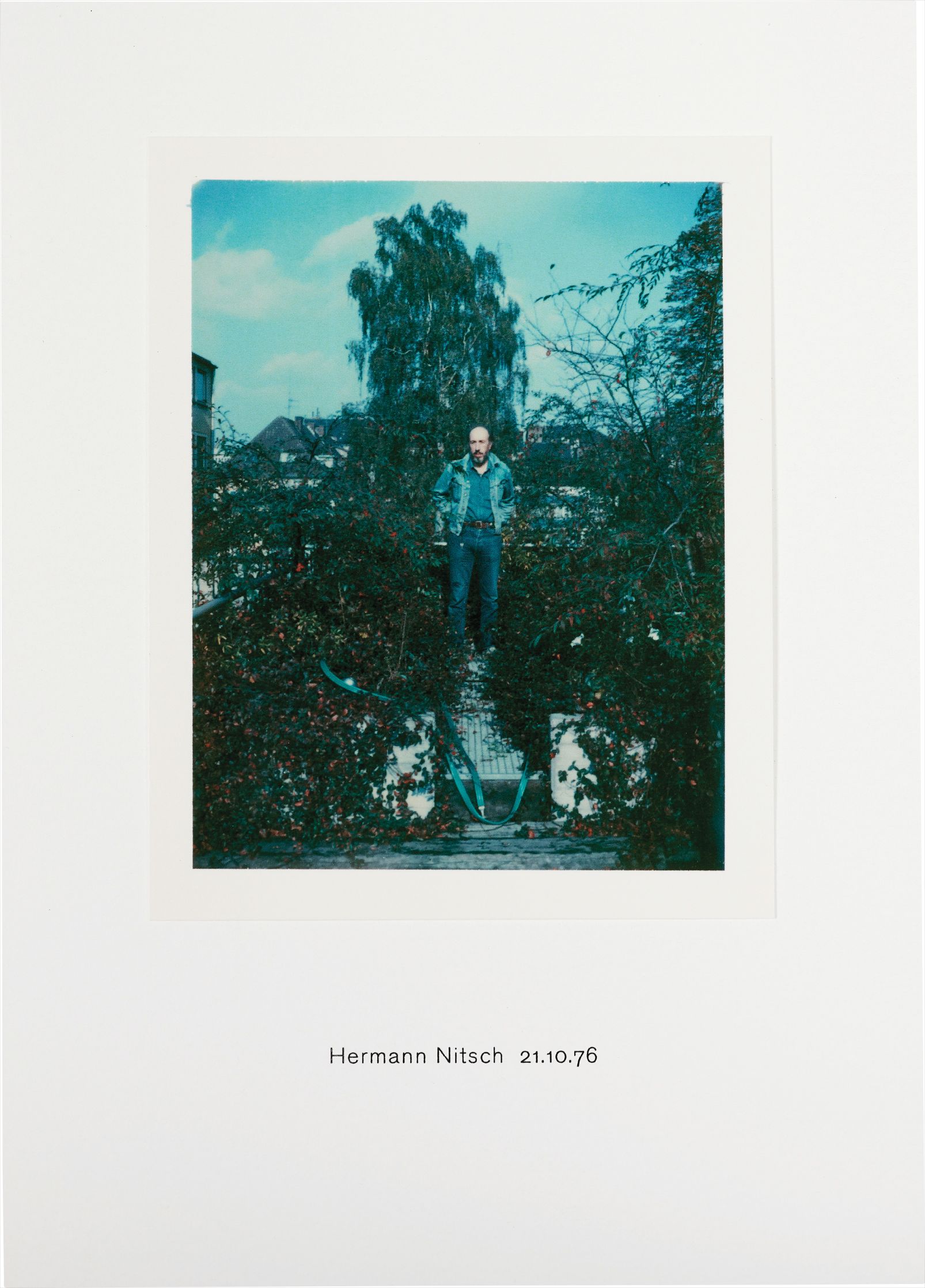 Richard Hamilton — Polaroid Portrait, Hermann Nitsch 21.10.76