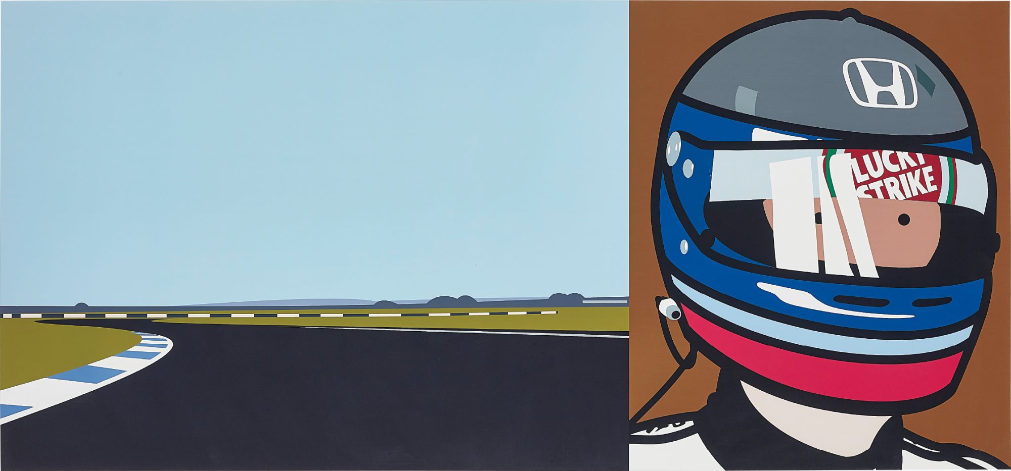 Julian Opie — Imagine You are Driving (Fast)/Rio/Helmet