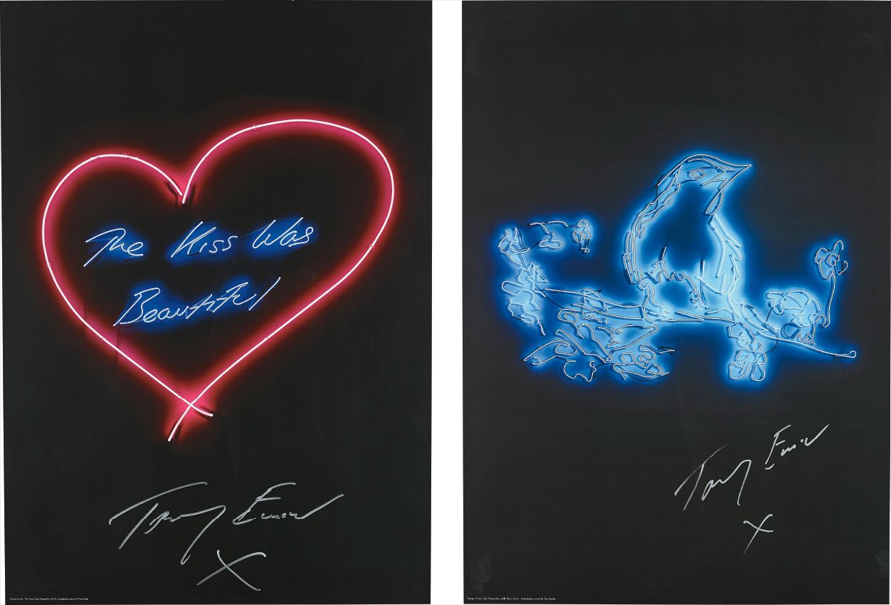 Tracey Emin — The Kiss was Beautiful; and My Favourite Little Bird