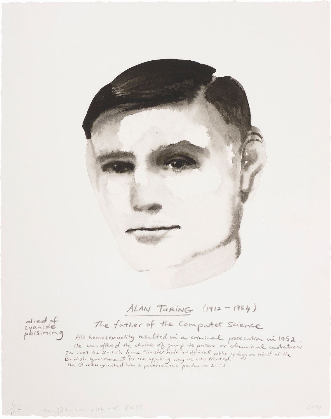 Marlene Dumas — Alan Turing