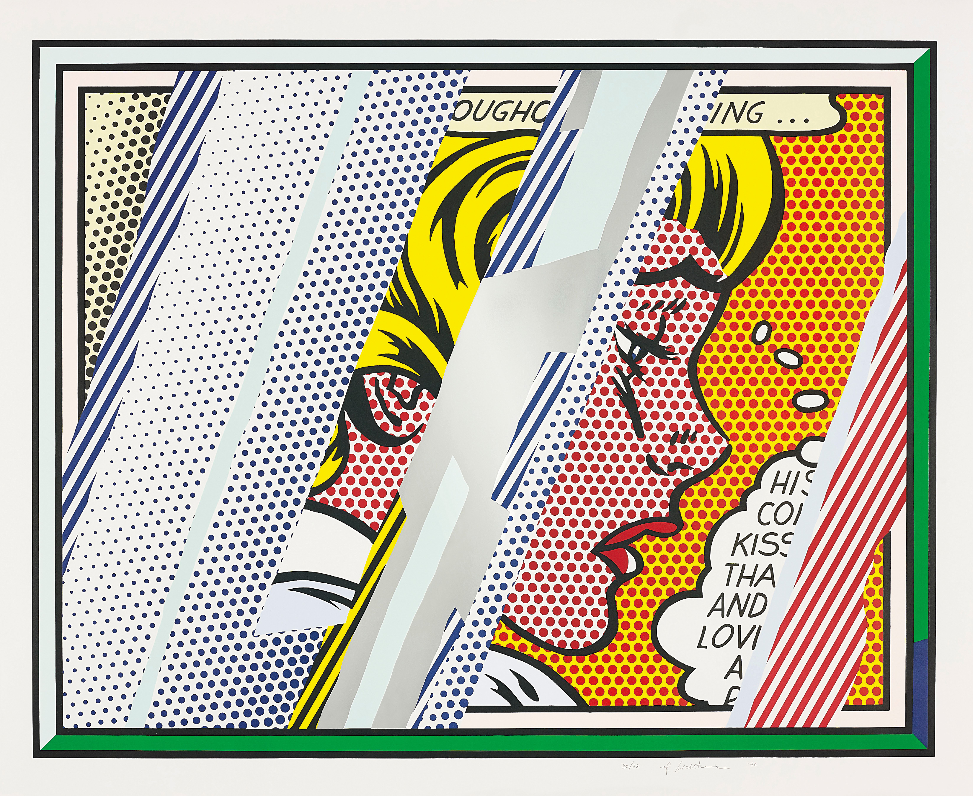 Roy Lichtenstein — Reflections on Girl, from Reflections Series
