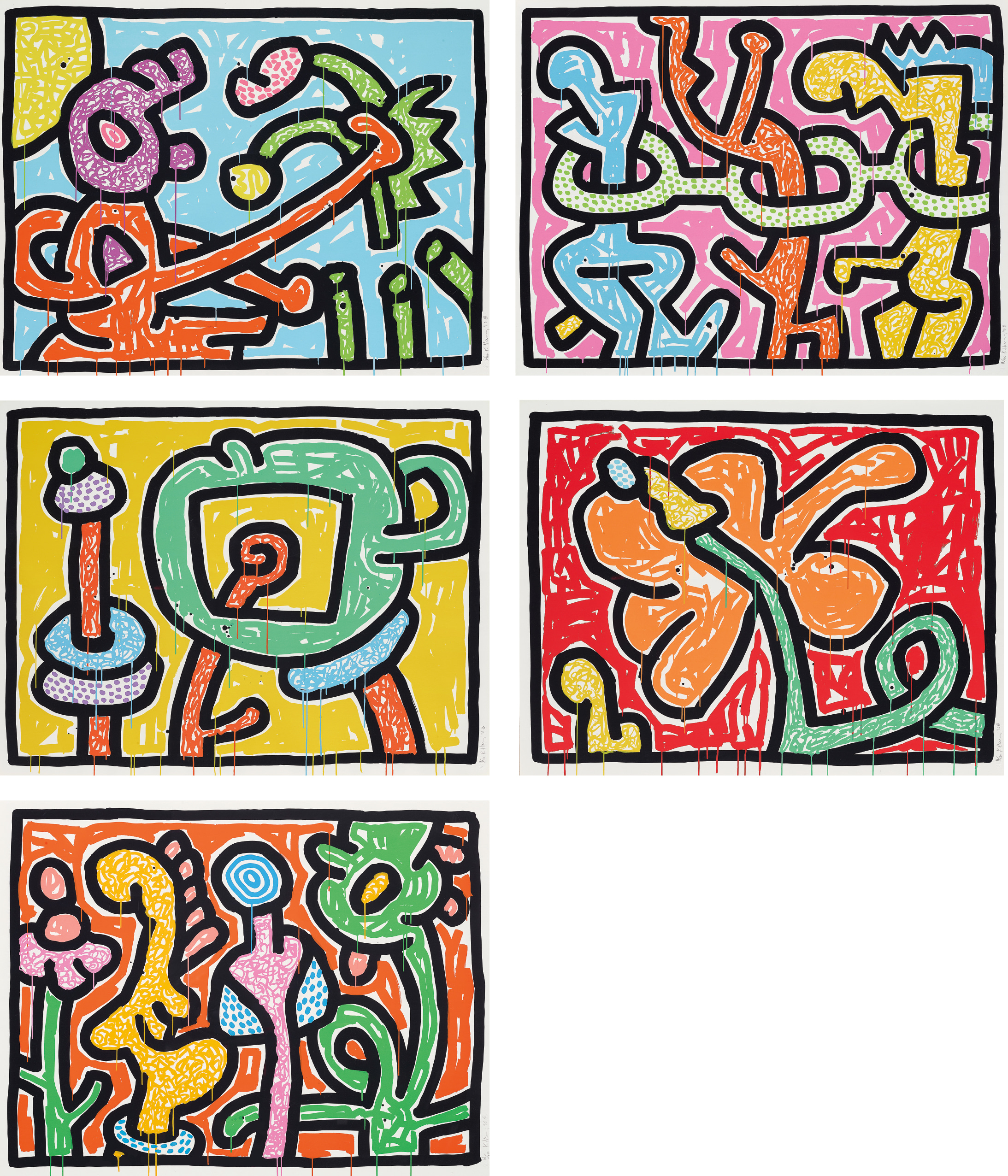 Keith Haring — Flowers