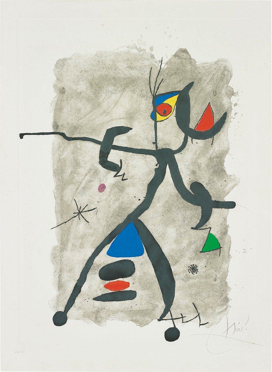 Joan Miró — Per Alberti, per La Spagna (For Alberti, For Spain): one plate