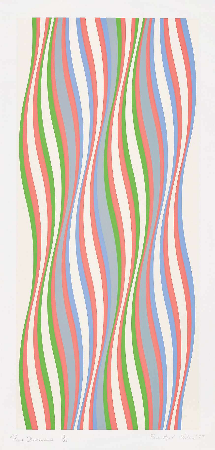 Bridget Riley — Red Dominance