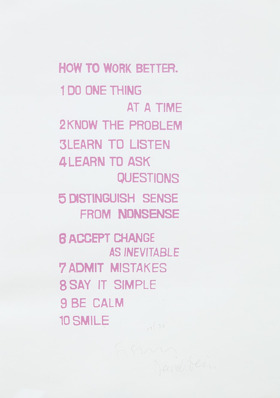 How to Work Better