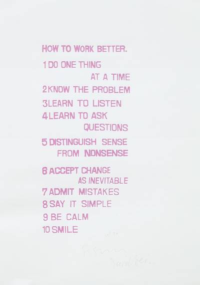 How to Work Better