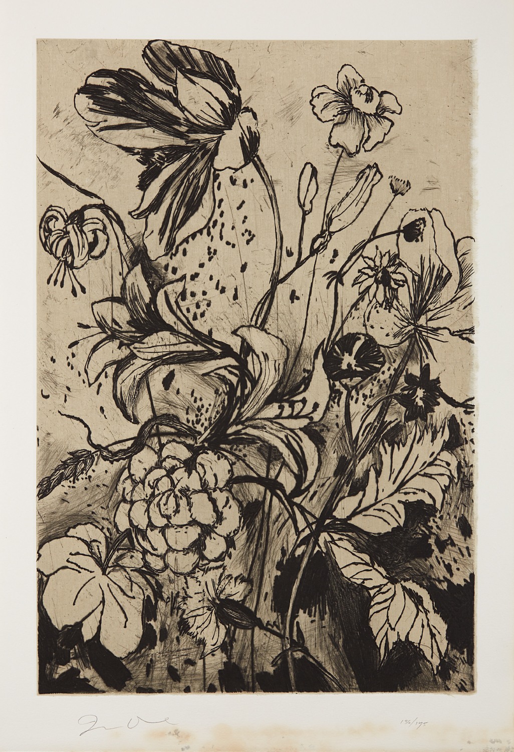 Jim Dine — Details from Nancy's Garden, from The Temple of Flora