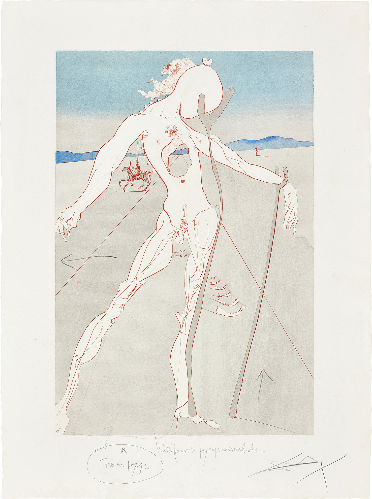 Salvador Dalí — Hommage à la médecine (Tribute to Medicine), Vesalius (Vesalius)