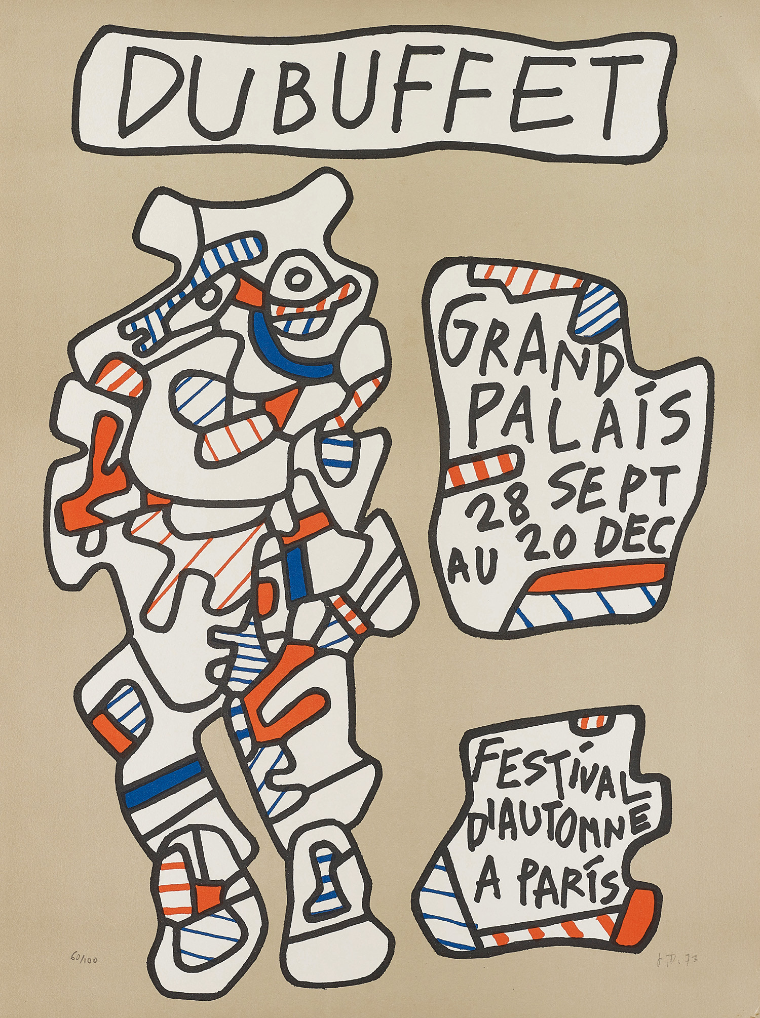 Jean Dubuffet — Affiche (Poster); and Texte de terre (Earth Text)