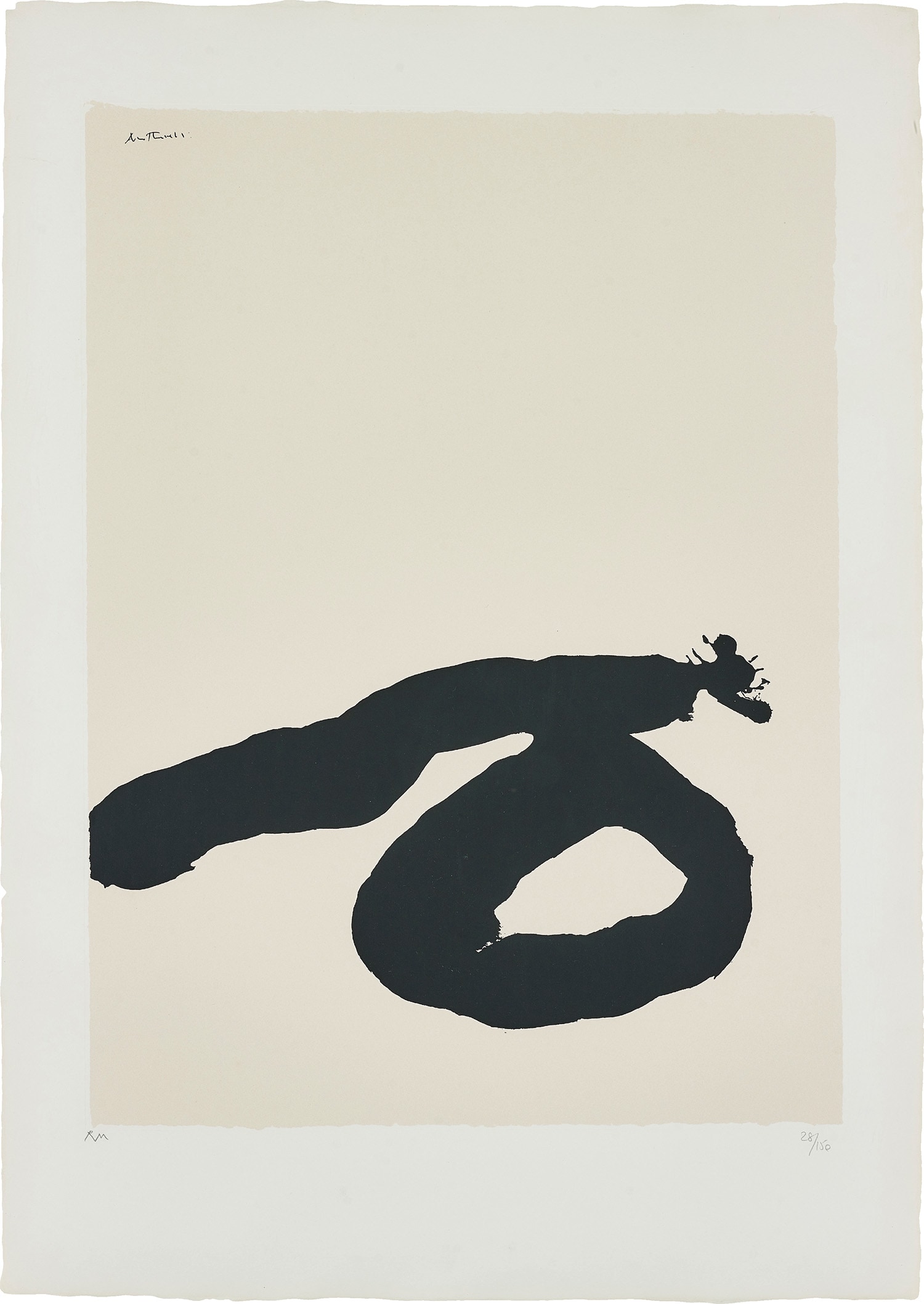Robert Motherwell — Africa Suite: Africa 7