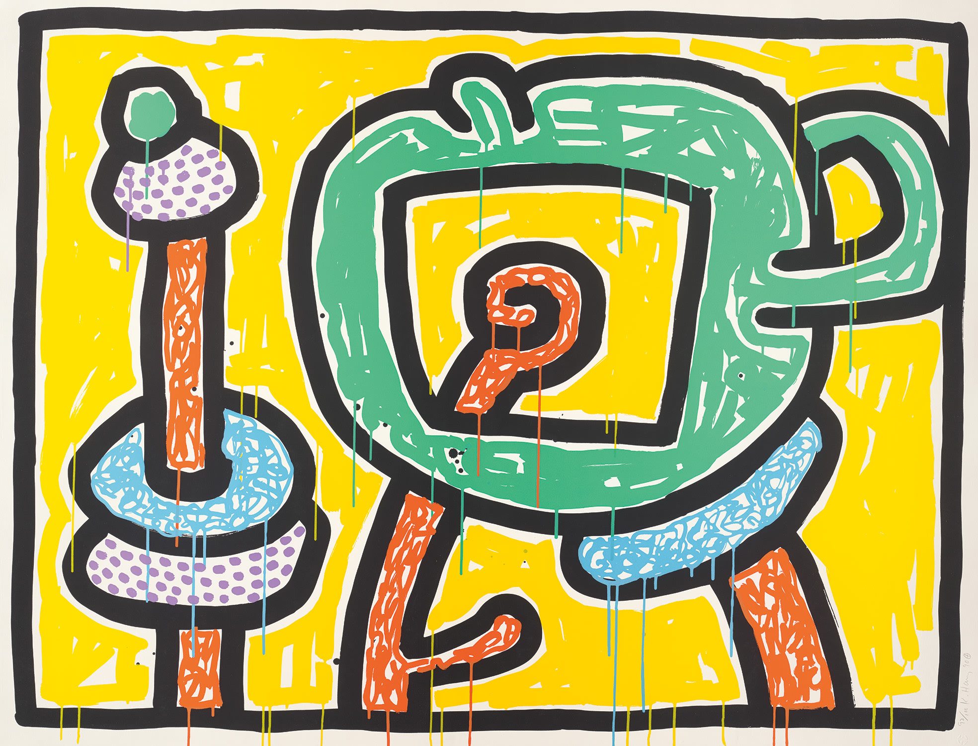 Keith Haring — Flowers 3