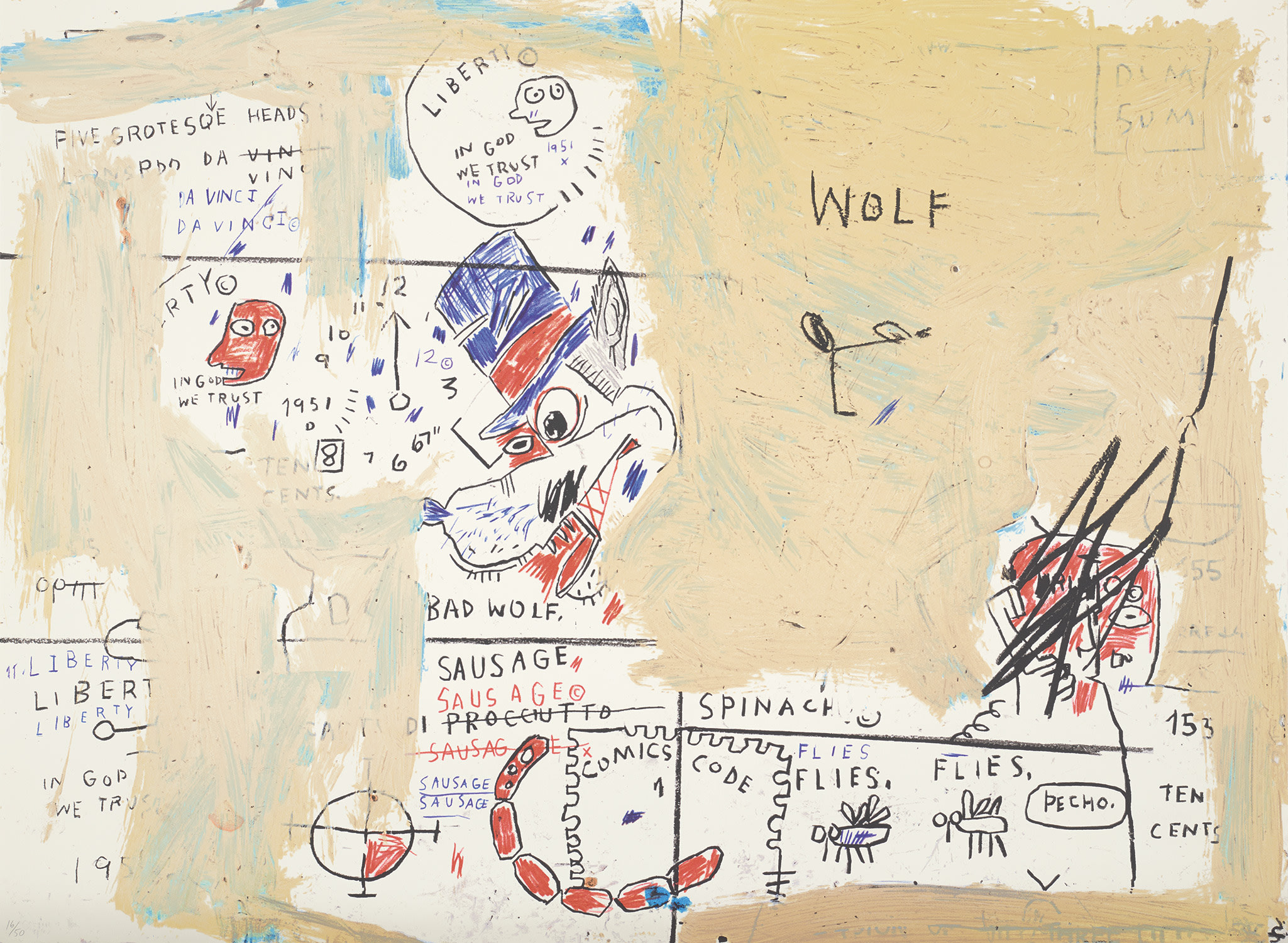 Jean-Michel Basquiat — Wolf Sausage