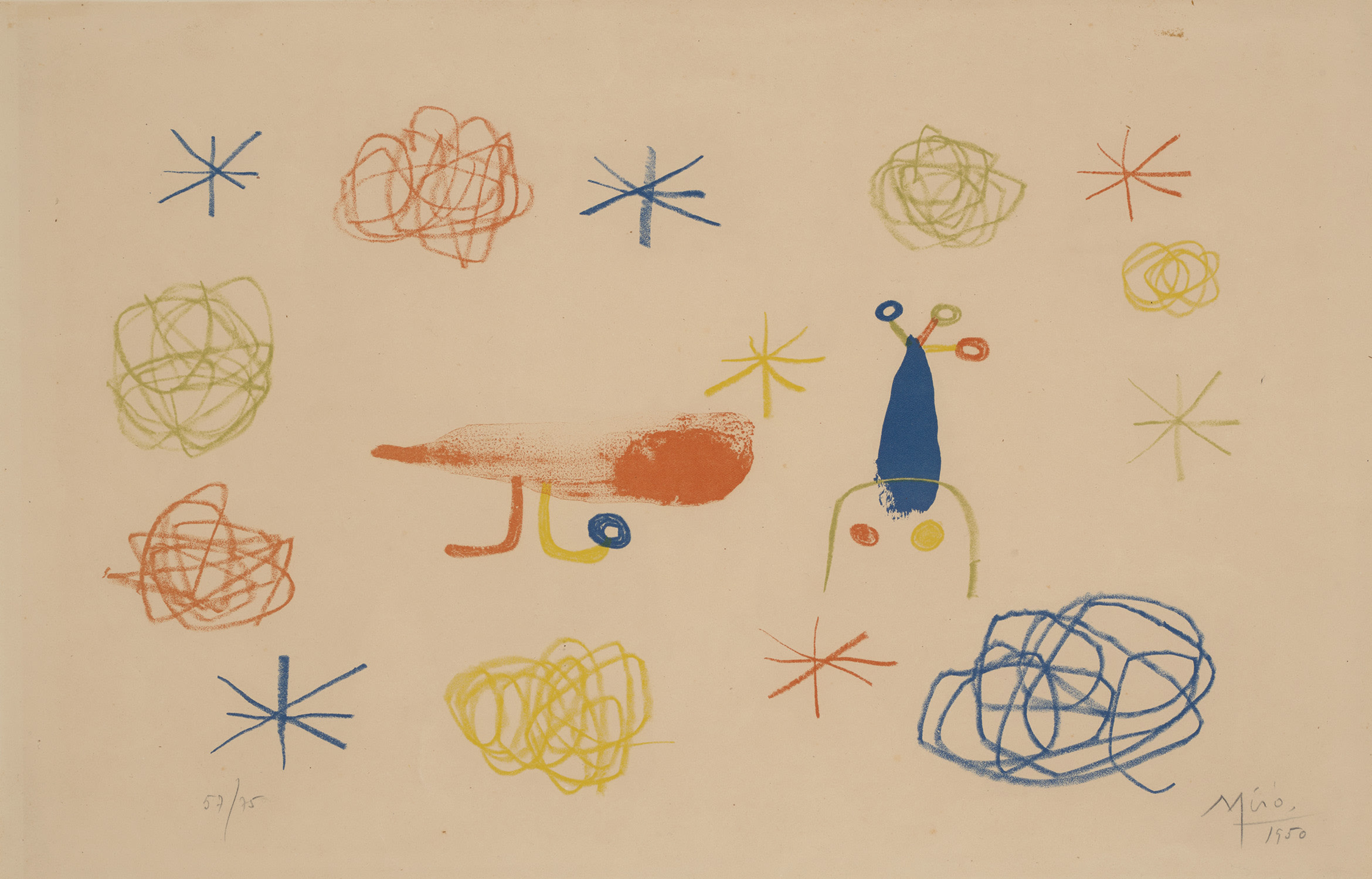 Joan Miró — L'Oiseau rouge II (The Red Bird II)